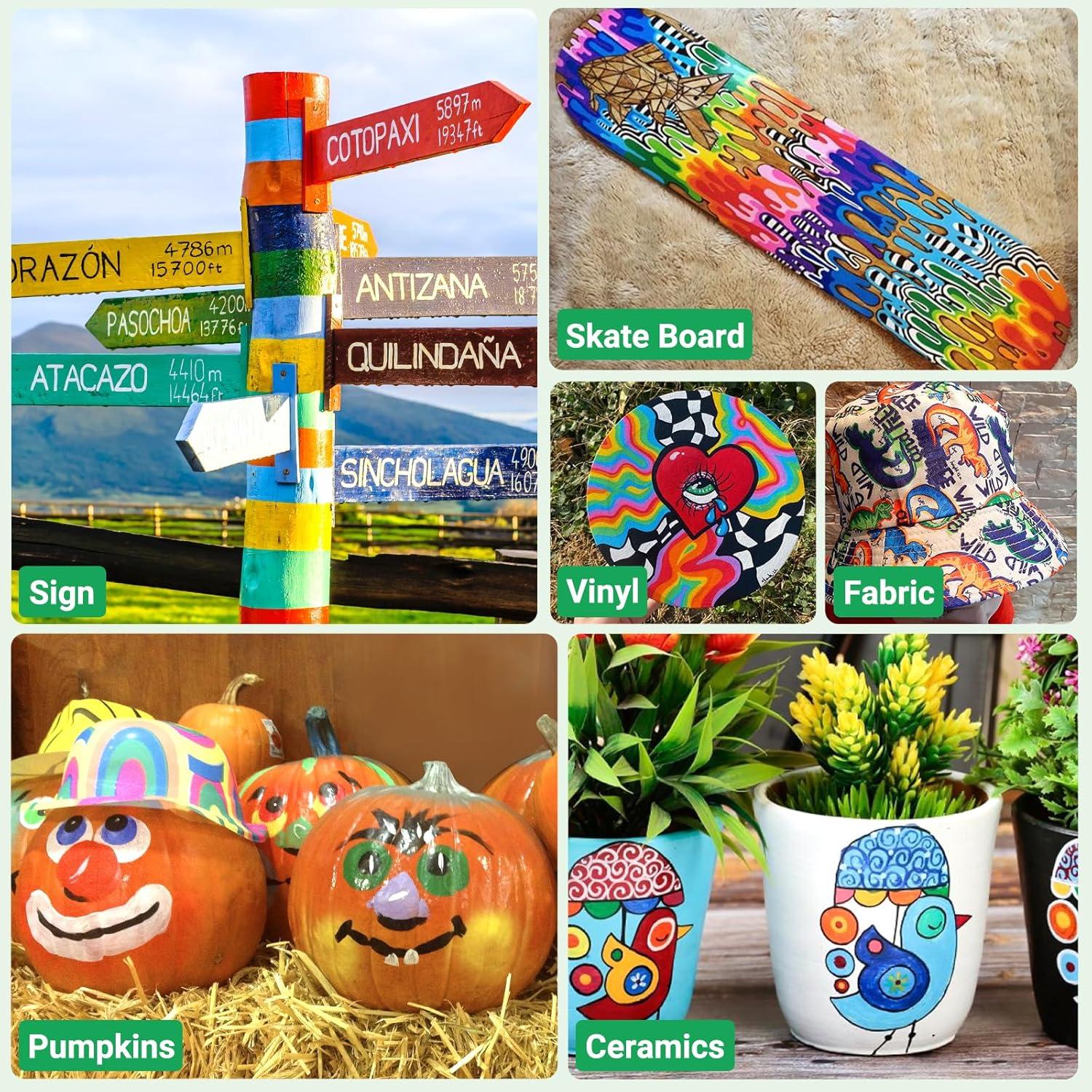 Juego de 12 Marcadores de Pintura Permanente DAPAWIN 2mm-3mm