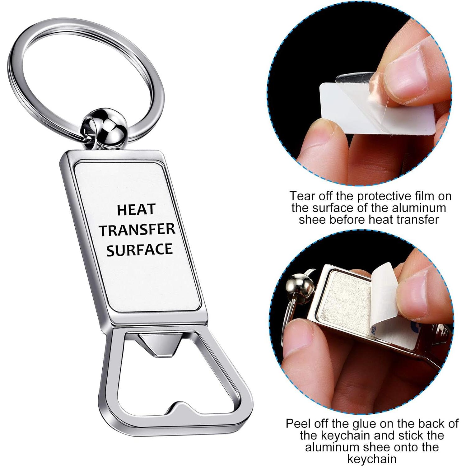 6 Llaveros Abrebotellas Personalizables Yaomiao Metal Plata