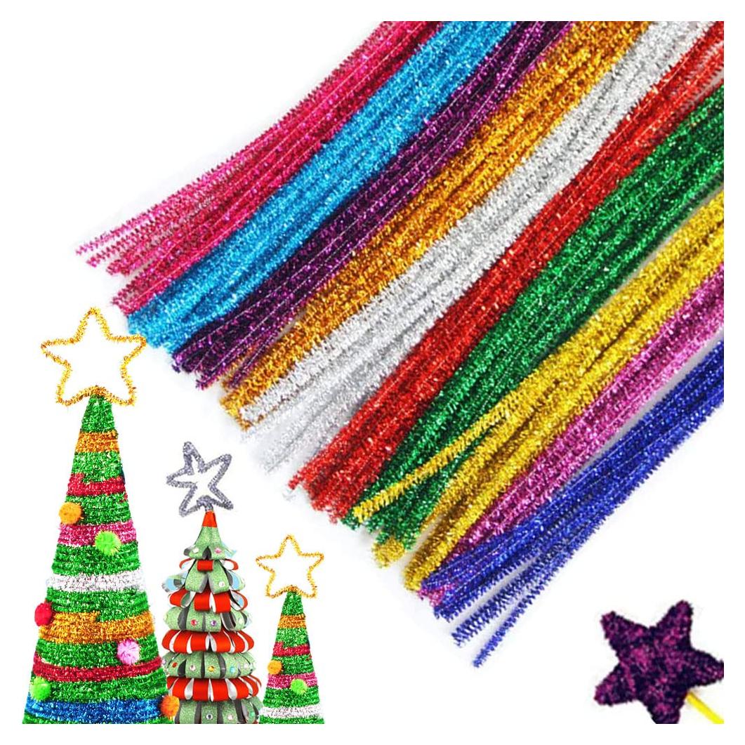 100 Limpiadores de Tubos Chenille Tppyony 30 cm 10 Colores