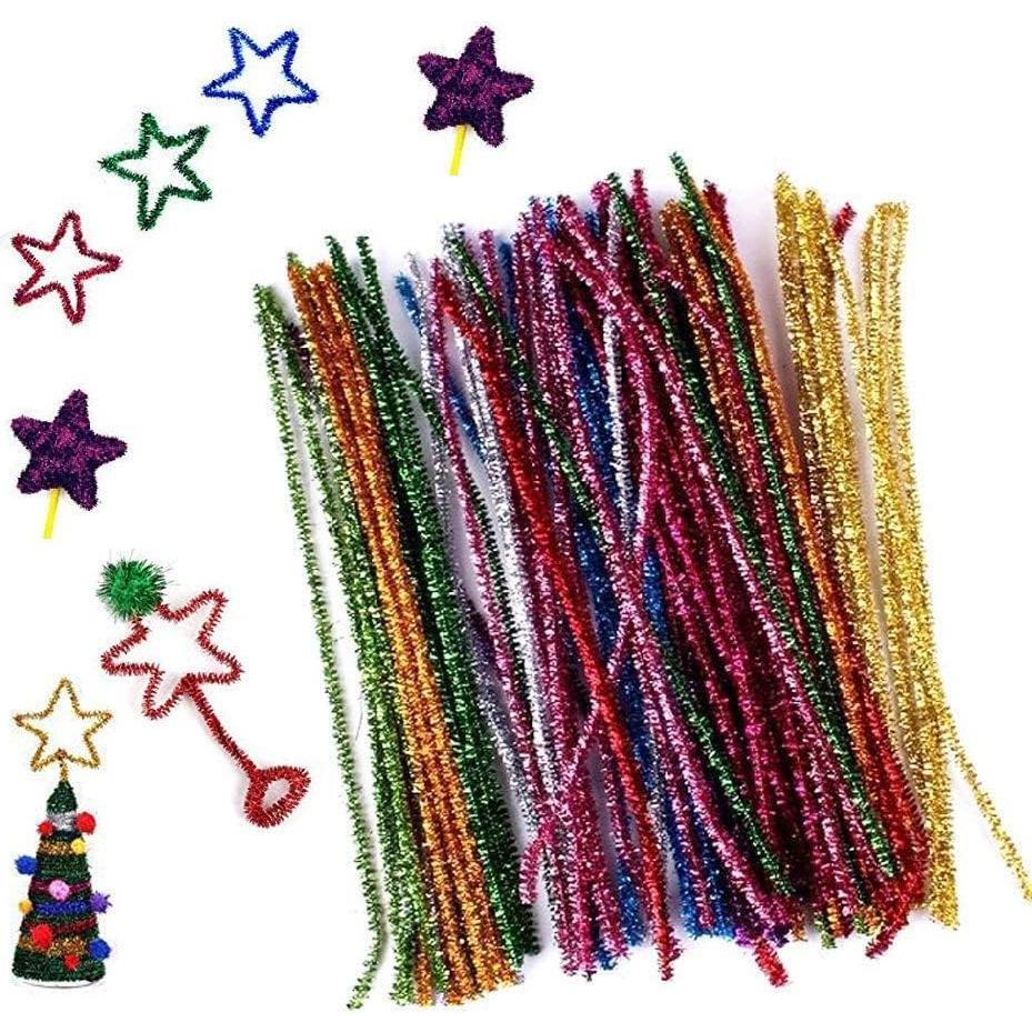 100 Limpiadores de Tubos Chenille Tppyony 30 cm 10 Colores