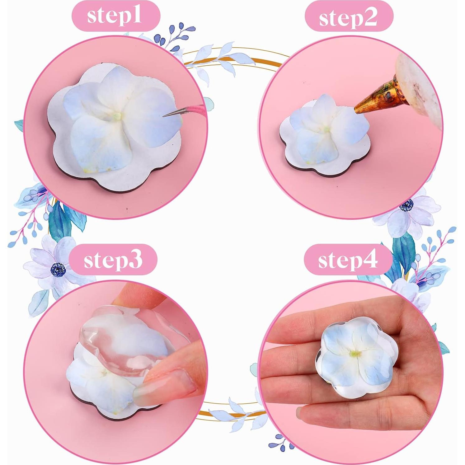 72 Piezas Imanes de Manualidades Weewooday Flor 3.81 cm