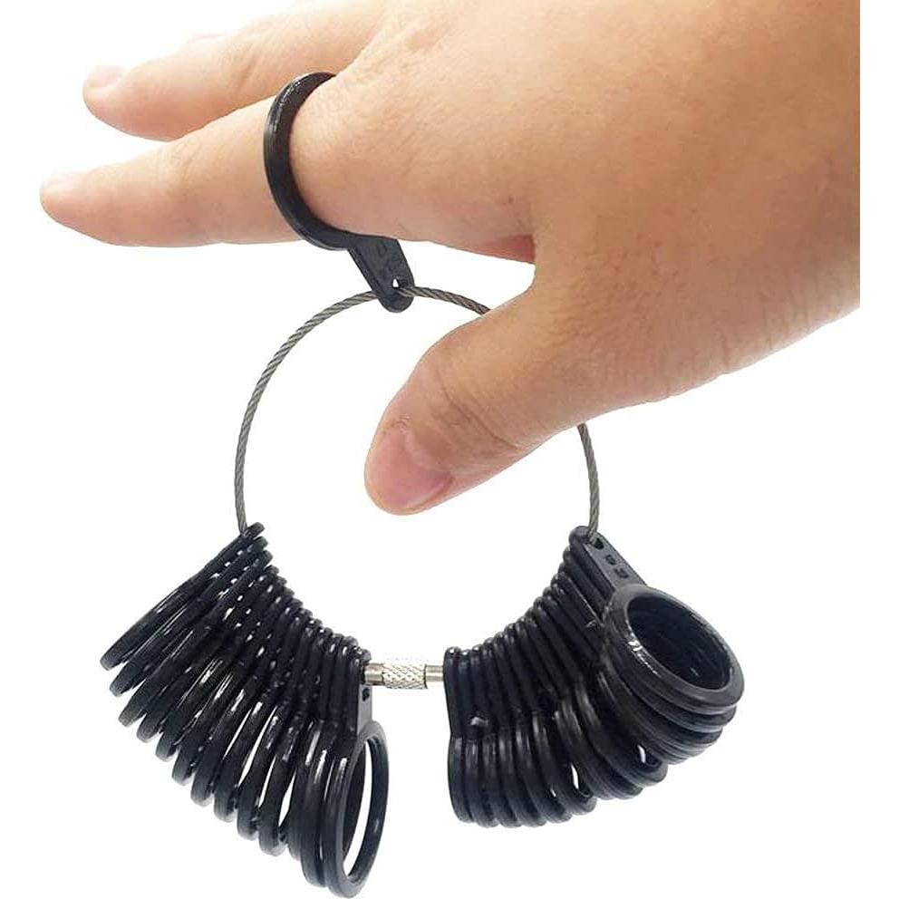 MMOBIEL Medidor de Tamaño de Anillo 27 Pcs US 1-15 EU A-Z
