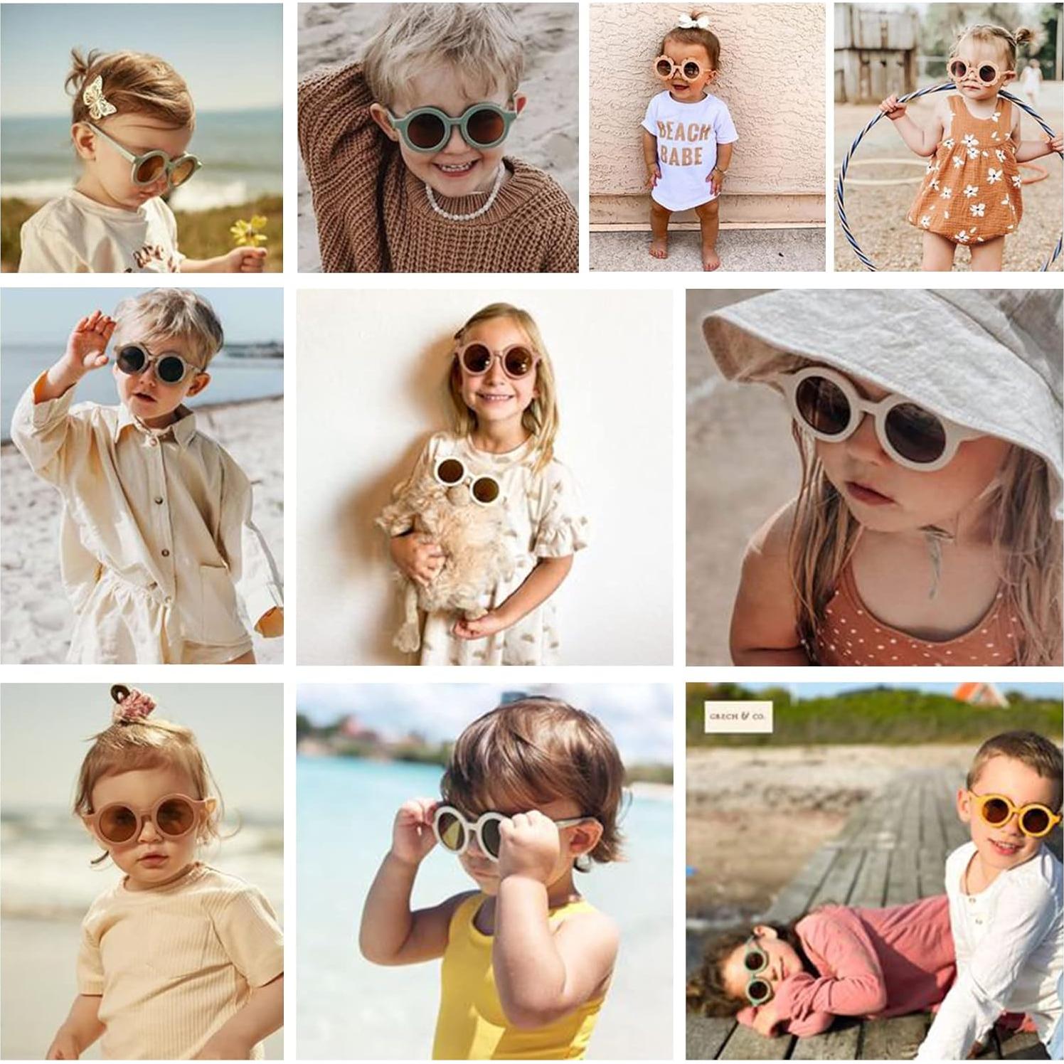 Gafas de Sol Redondas para Niños UV400 - 3 Colores