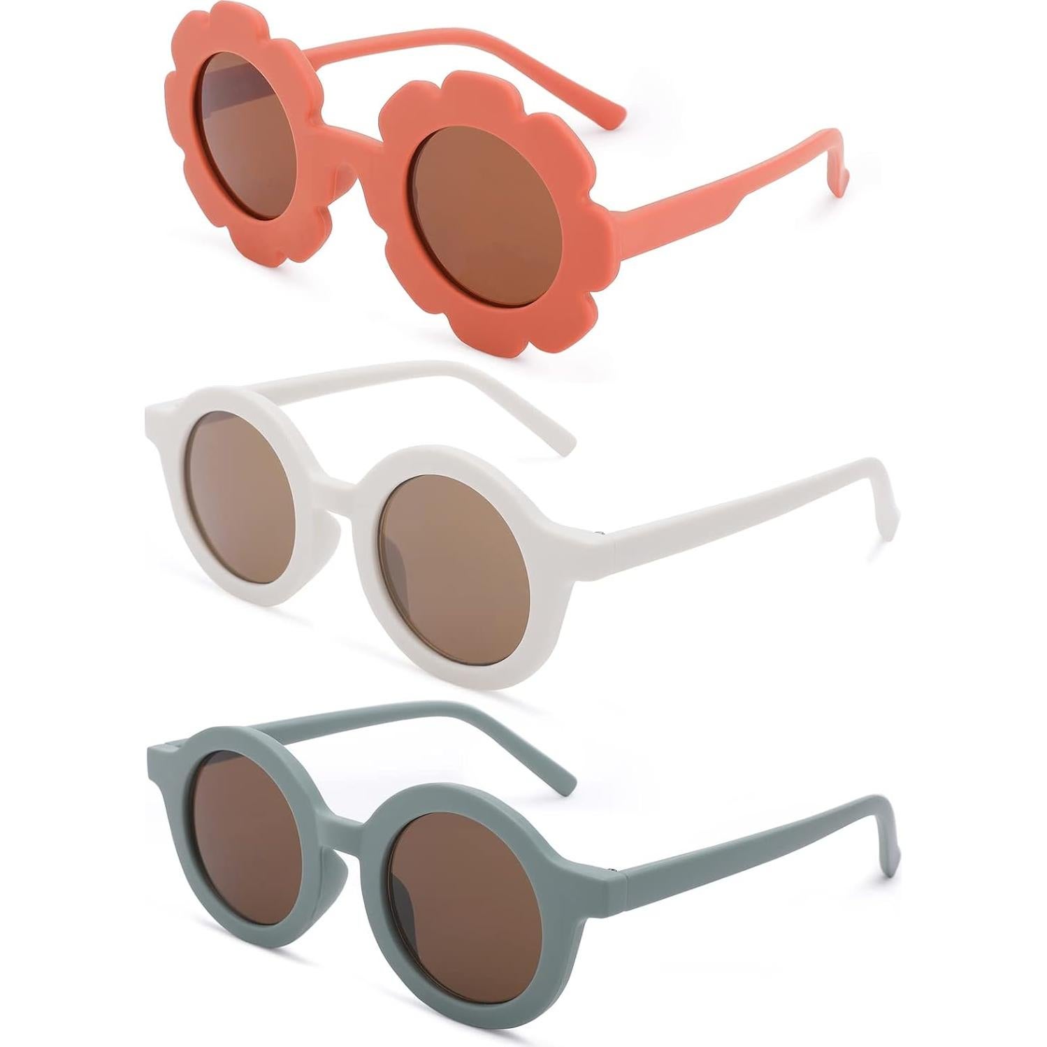 Gafas de Sol Redondas para Niños UV400 - 3 Colores