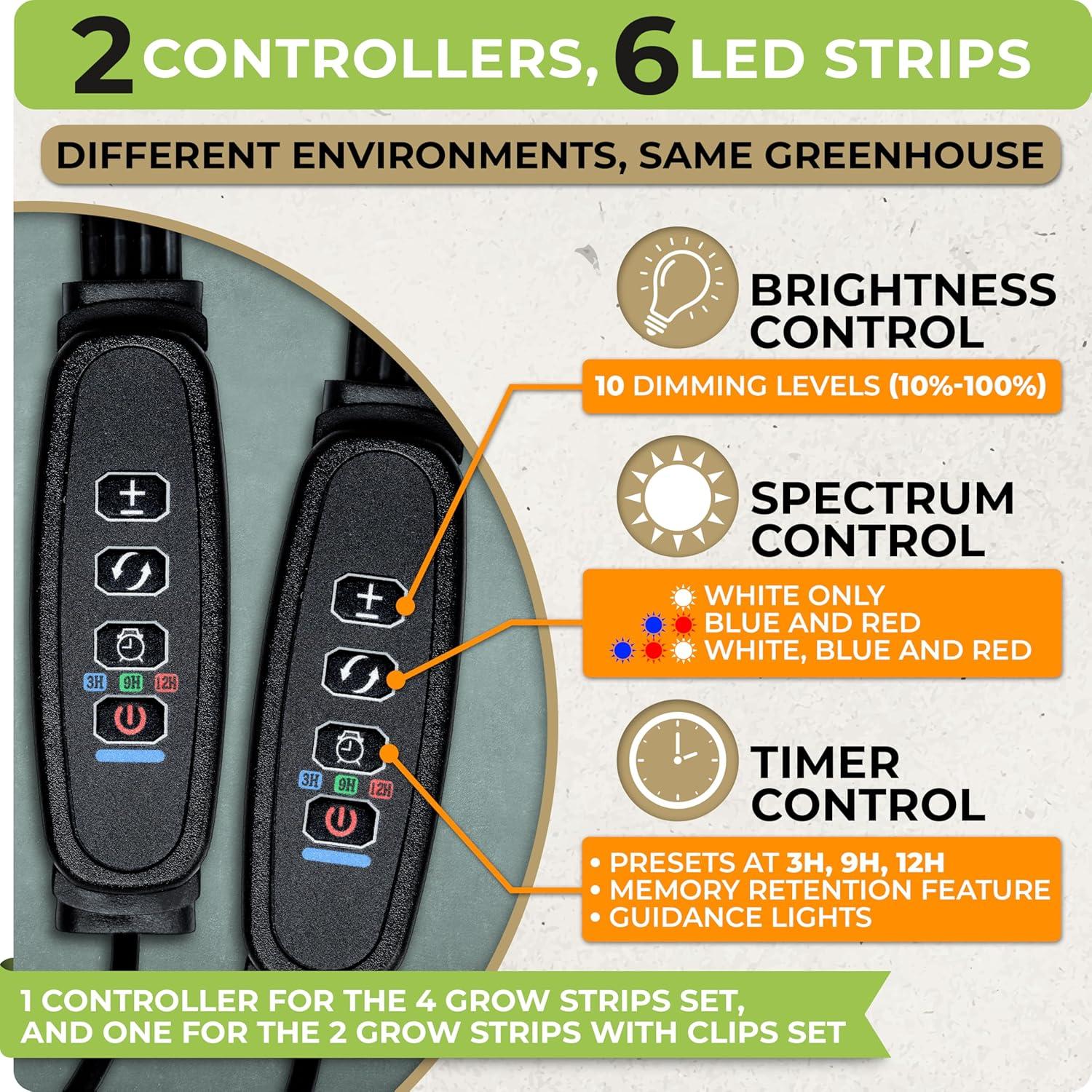 Invernadero Interior Carpathen con Luz LED 15W 4 Niveles 137.2 cm