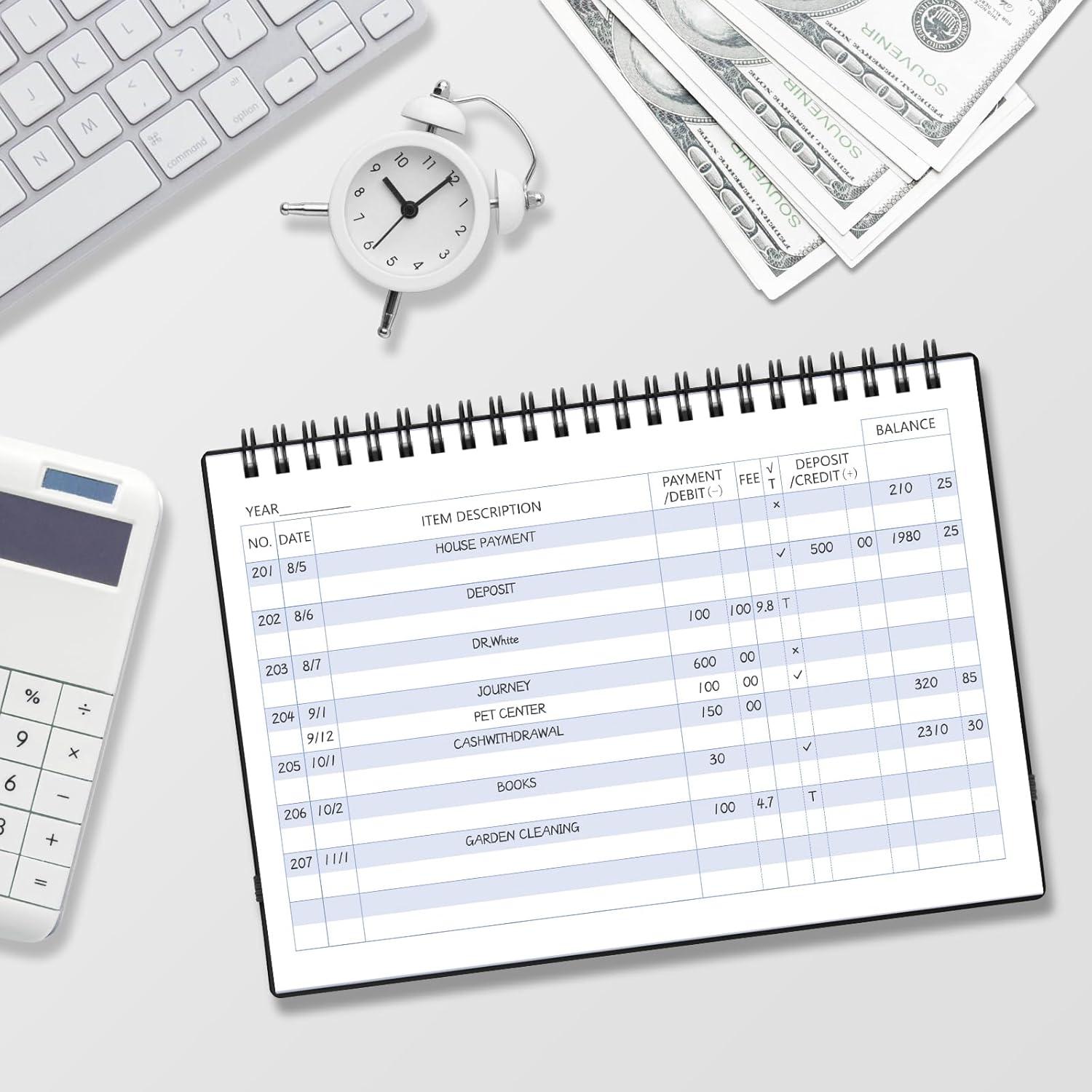 Registro de Cheques Blugool Mediano Negro 106 Páginas