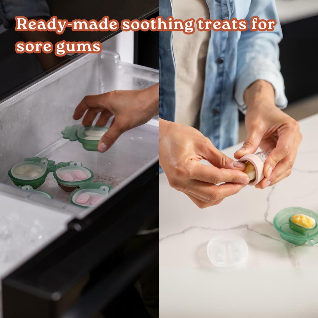 Combo Mini Haakaa Freeze-N-Feed con Alimentador y Bandeja Silicona