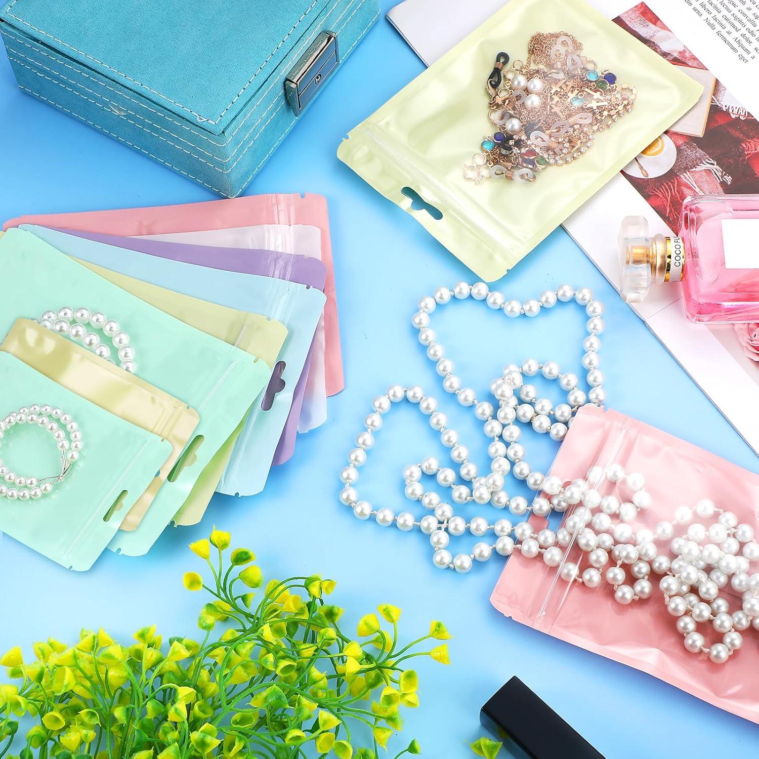 Bolsas Reutilizables Zonon 120 Pcs 3x4 a 6x9 cm Color Pastel