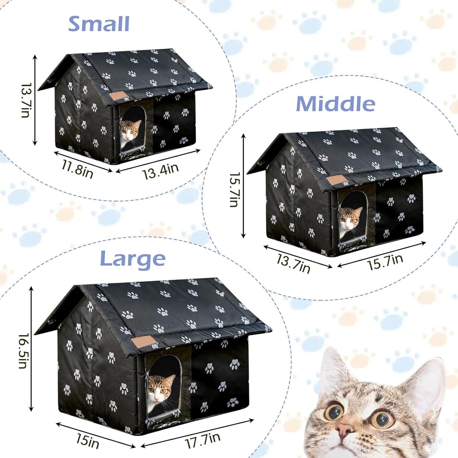 Refugio para Gatos Callejeros Fhiny Impermeable Plegable S