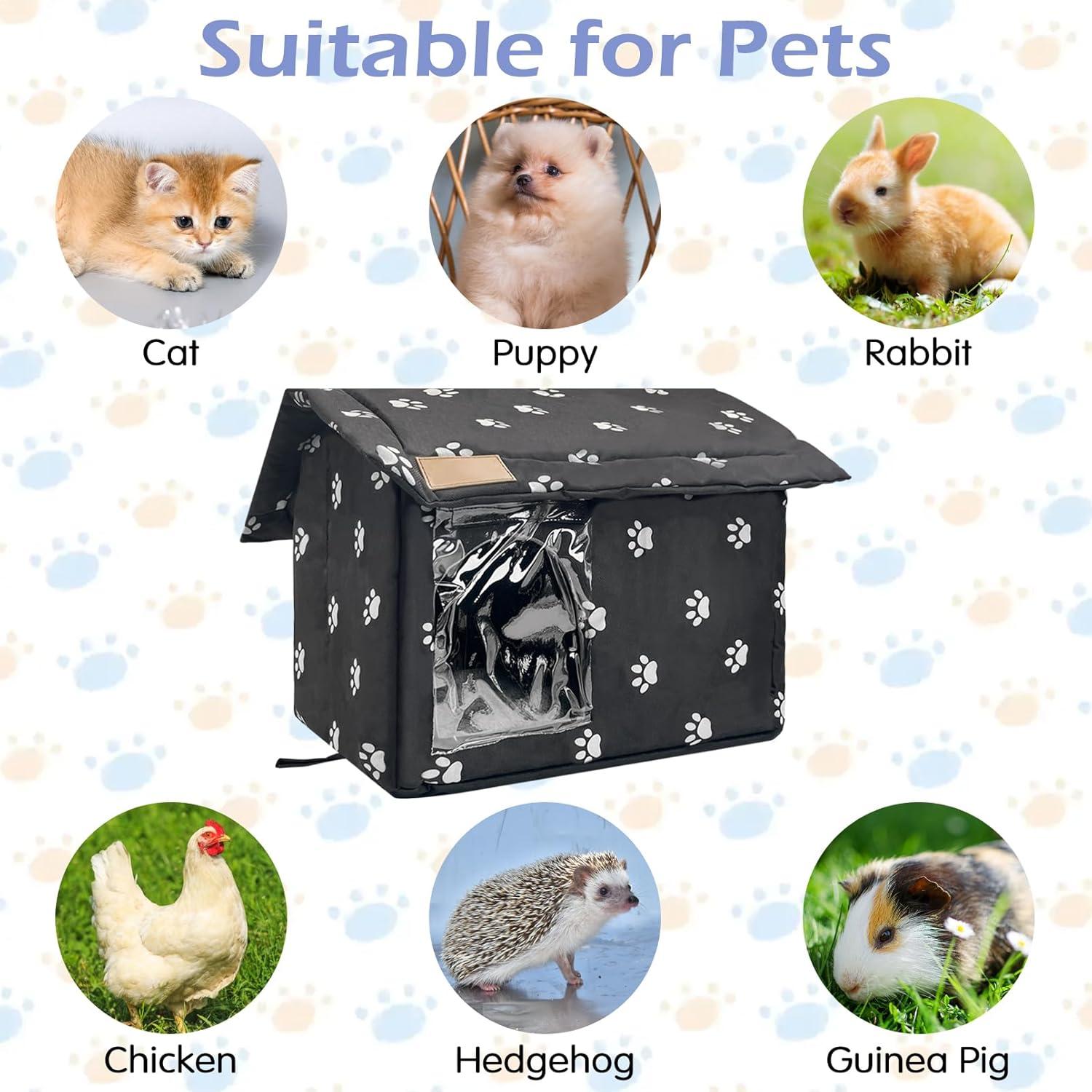Refugio para Gatos Callejeros Fhiny Impermeable Plegable S