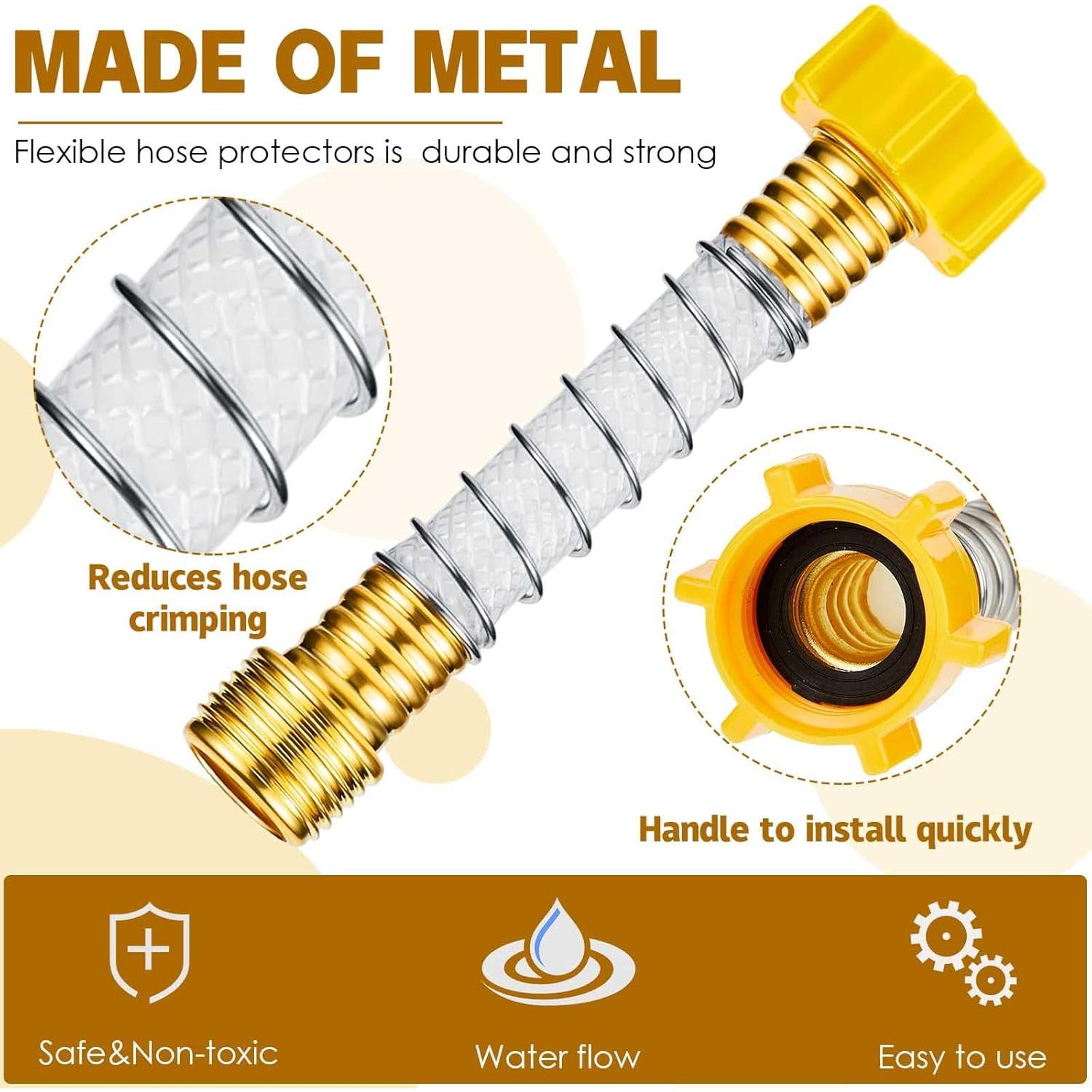 Protector de Manguera Flexible Outus - 2 Piezas, Amarillo