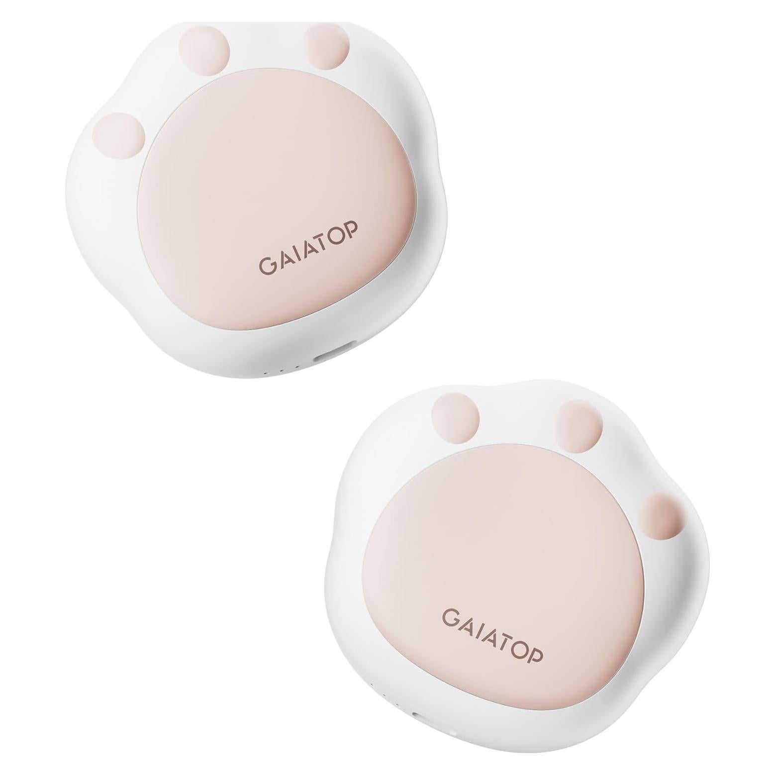 Calentadores de Manos Recargables Gaiatop, 2 Paquete, 3 Niveles de Calor