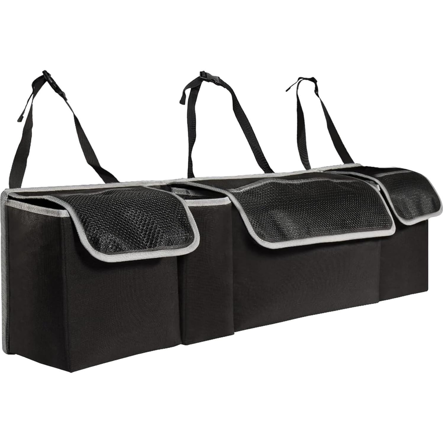 Organizador de Maletero de Coche OEMASSIVE Plegable 90x25x12 cm Negro
