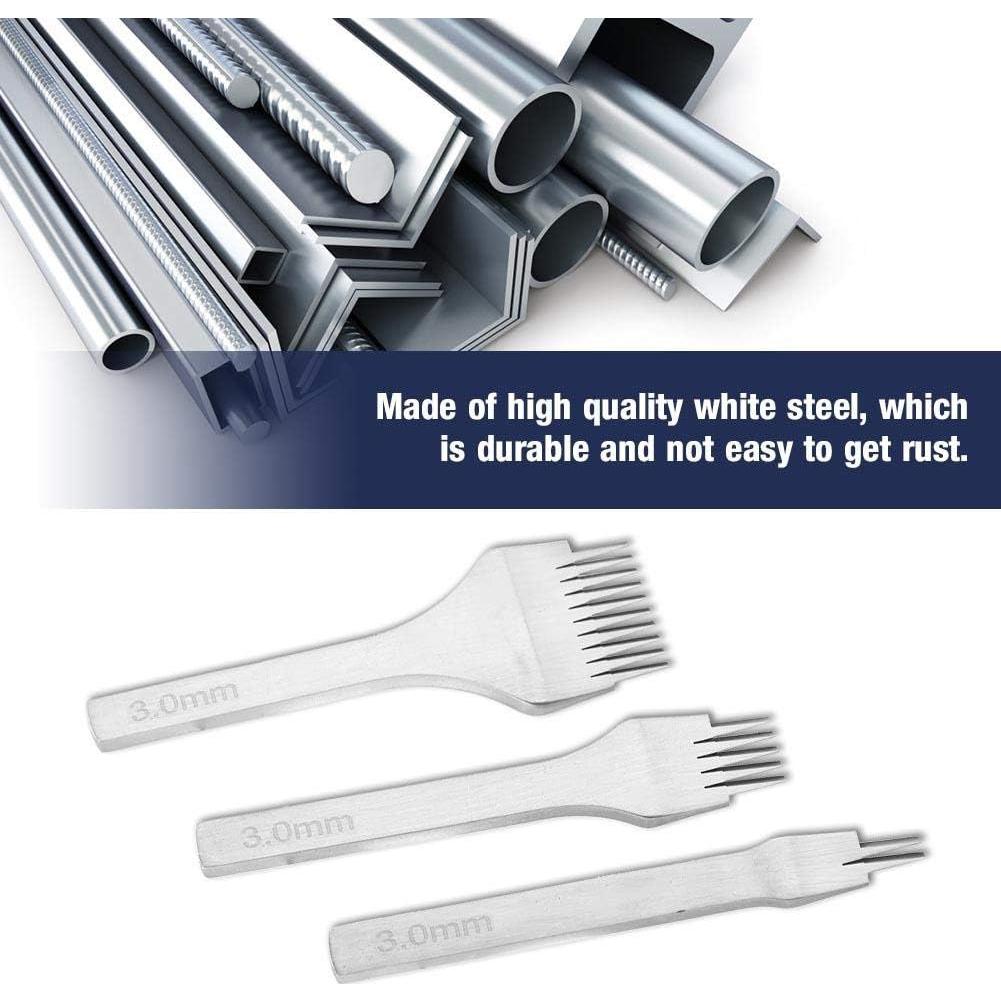 Juego de Herramientas de Punzón de Cuero Walfront 3.0mm