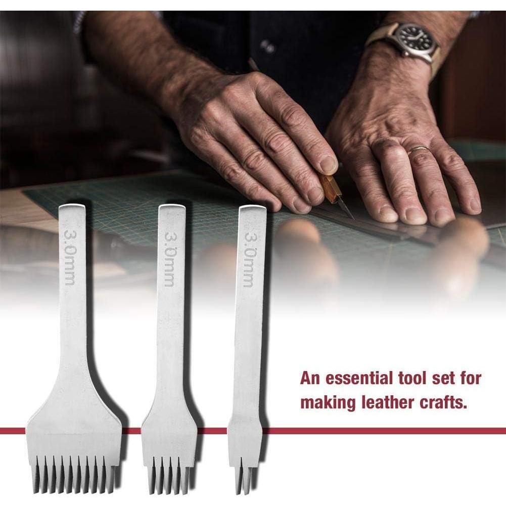Juego de Herramientas de Punzón de Cuero Walfront 3.0mm