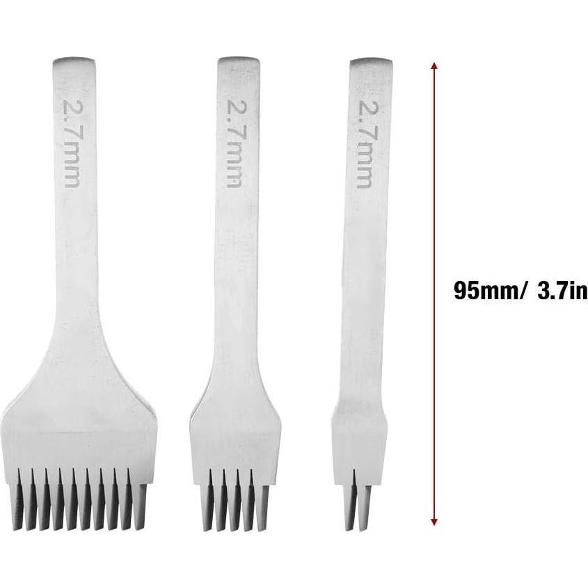 Juego de Herramientas de Punzón de Cuero Walfront 3.0mm