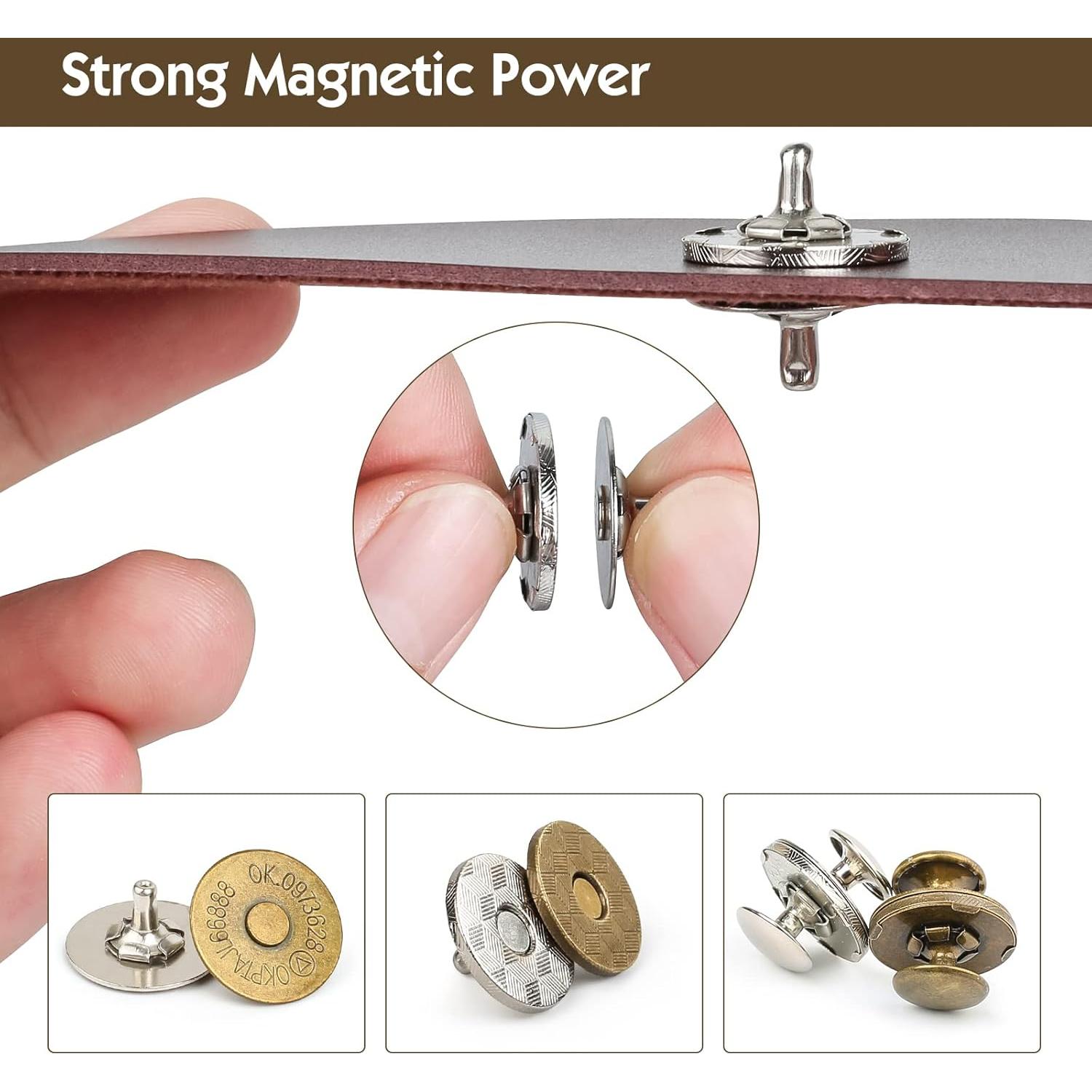 Kit de 20 Botones Magnéticos Sopnom 18mm Redondos DIY