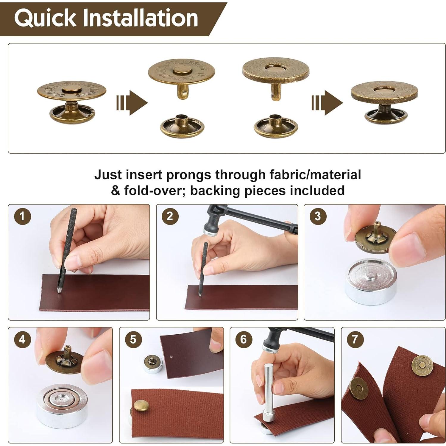 Kit de 20 Botones Magnéticos Sopnom 18mm Redondos DIY