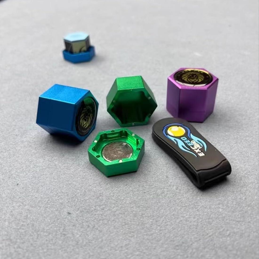 Soporte de Tiza Magnético YEUEK Hexagonal para Billar