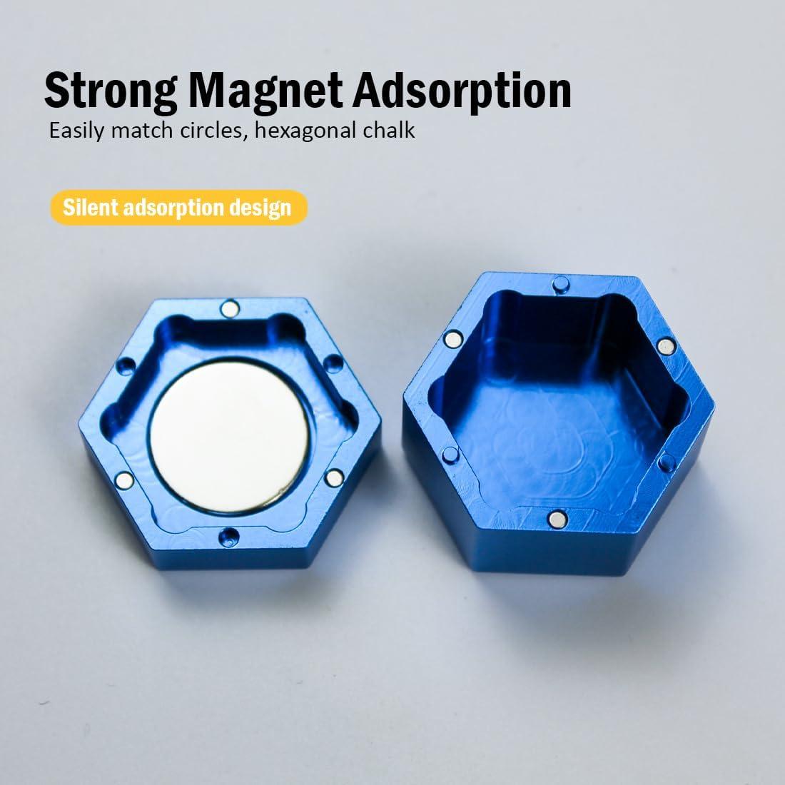 Soporte de Tiza Magnético YEUEK Hexagonal para Billar