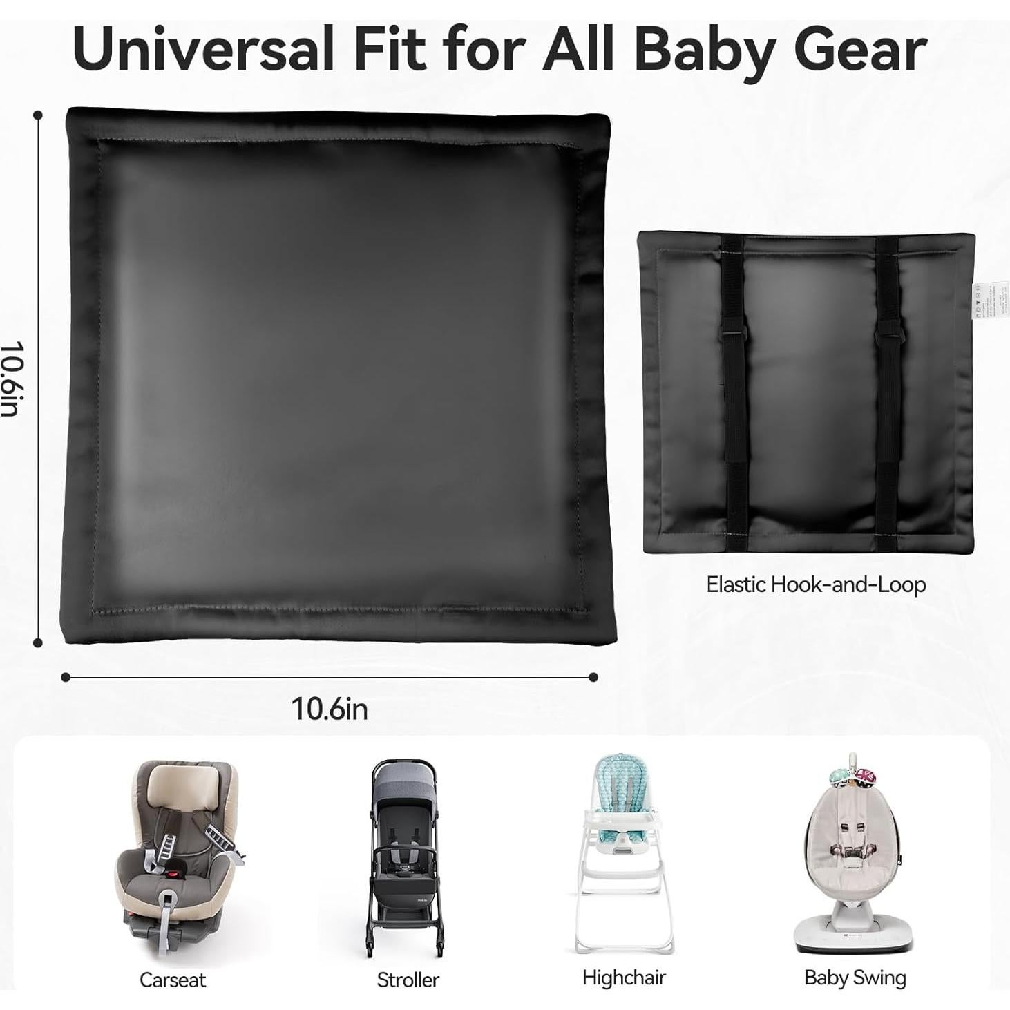 Funda de Cabeza de Asiento de Coche Sprouterie para Bebés Negra