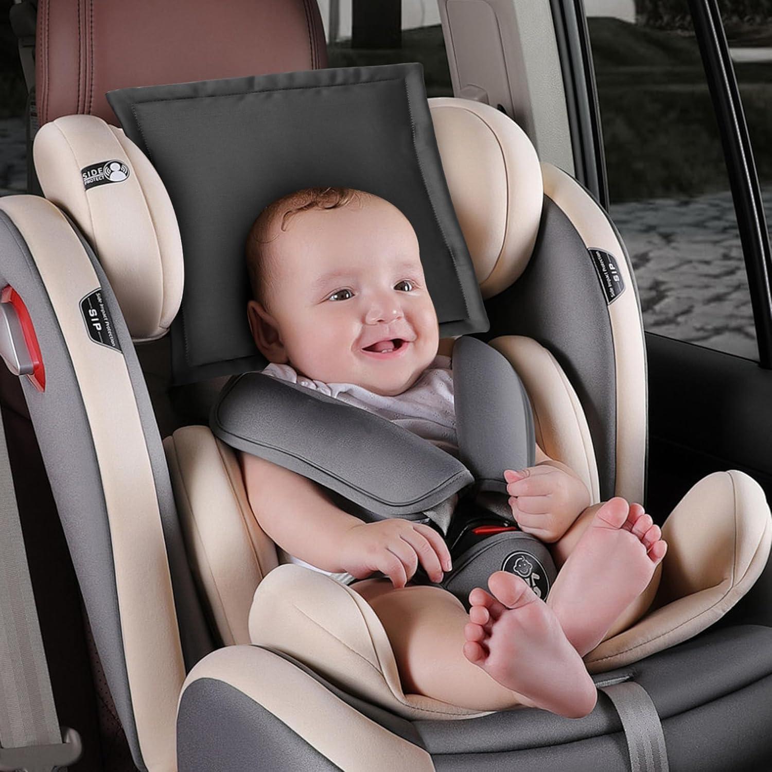 Funda de Cabeza de Asiento de Coche Sprouterie para Bebés Negra