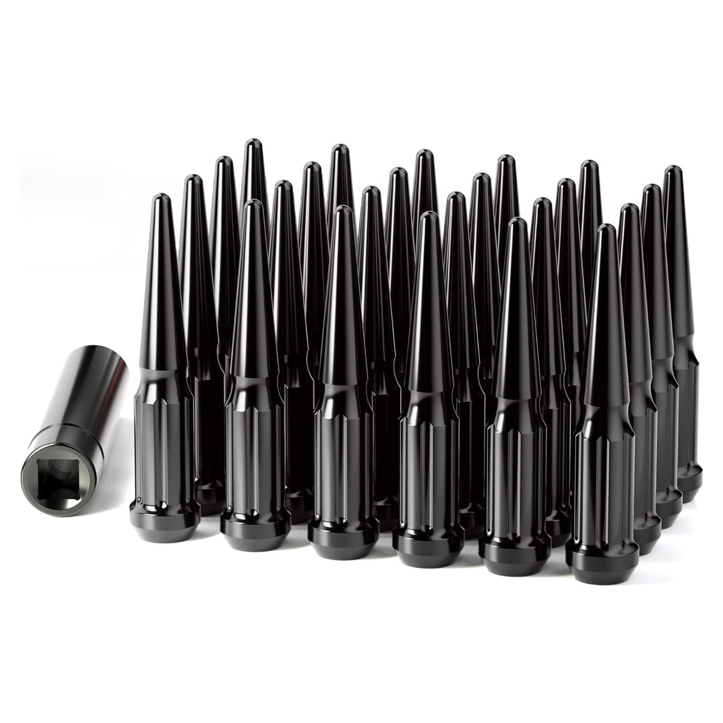 Juego de 24 Tuercas de Pico M14x1.5 HOWBOW Negras