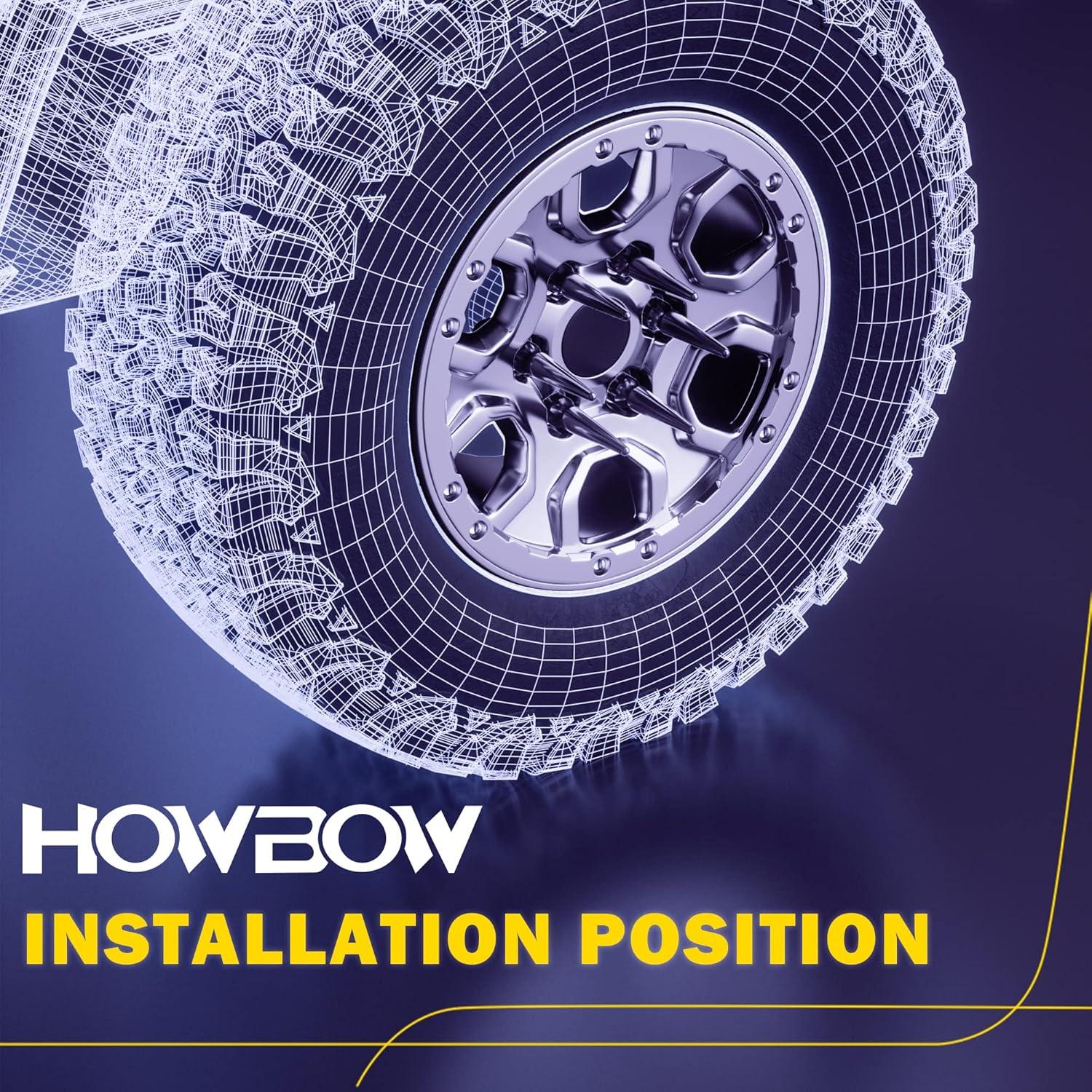 Juego de 24 Tuercas de Pico M14x1.5 HOWBOW Negras