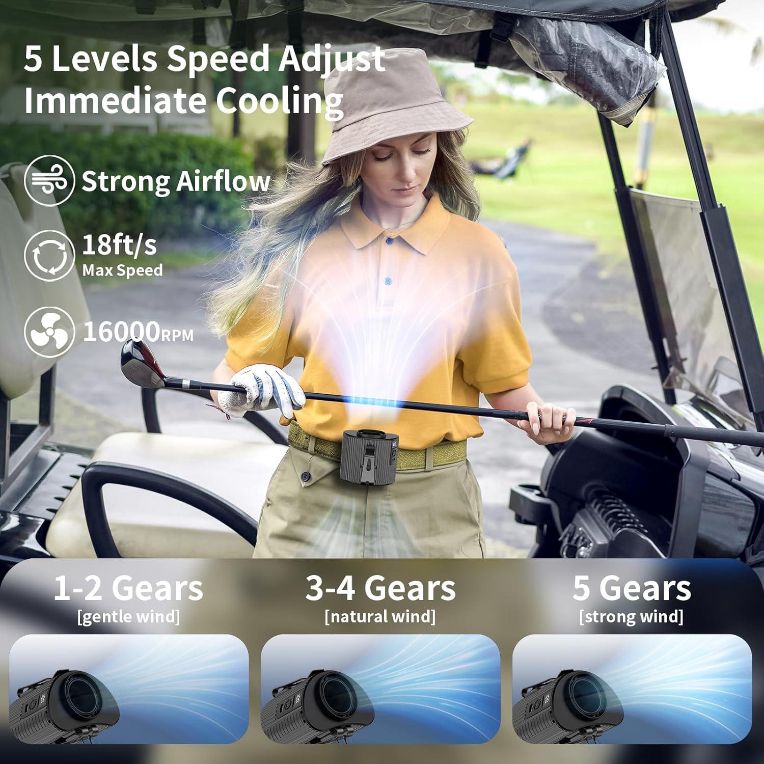 Ventilador Portátil Socool K20 Recargable 4000mAh 5 Velocidades