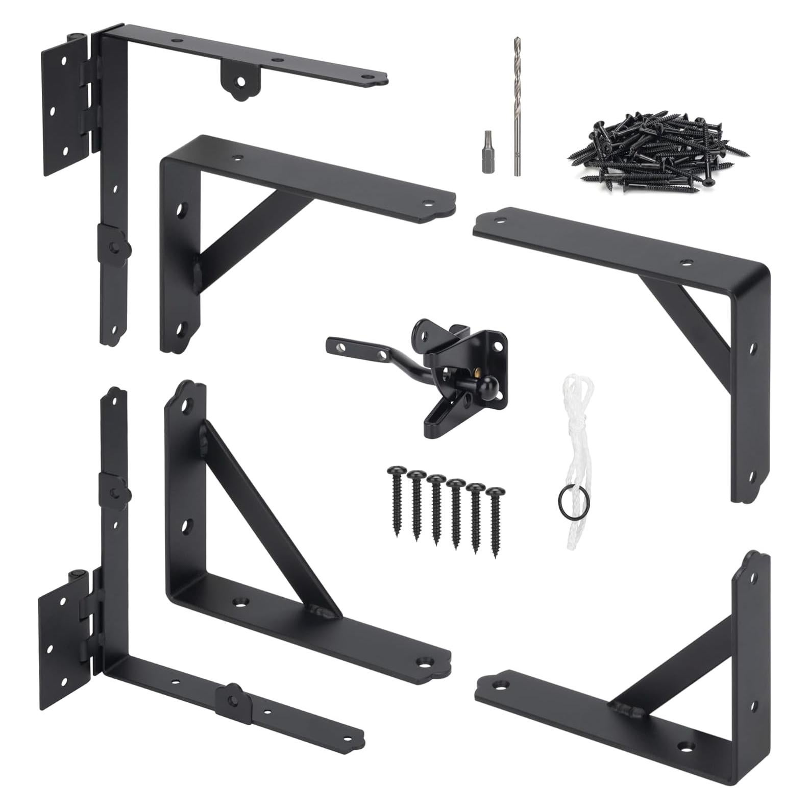 Soporte de Esquina para Puerta SANKINS - Hierro Negro 2.34 kg
