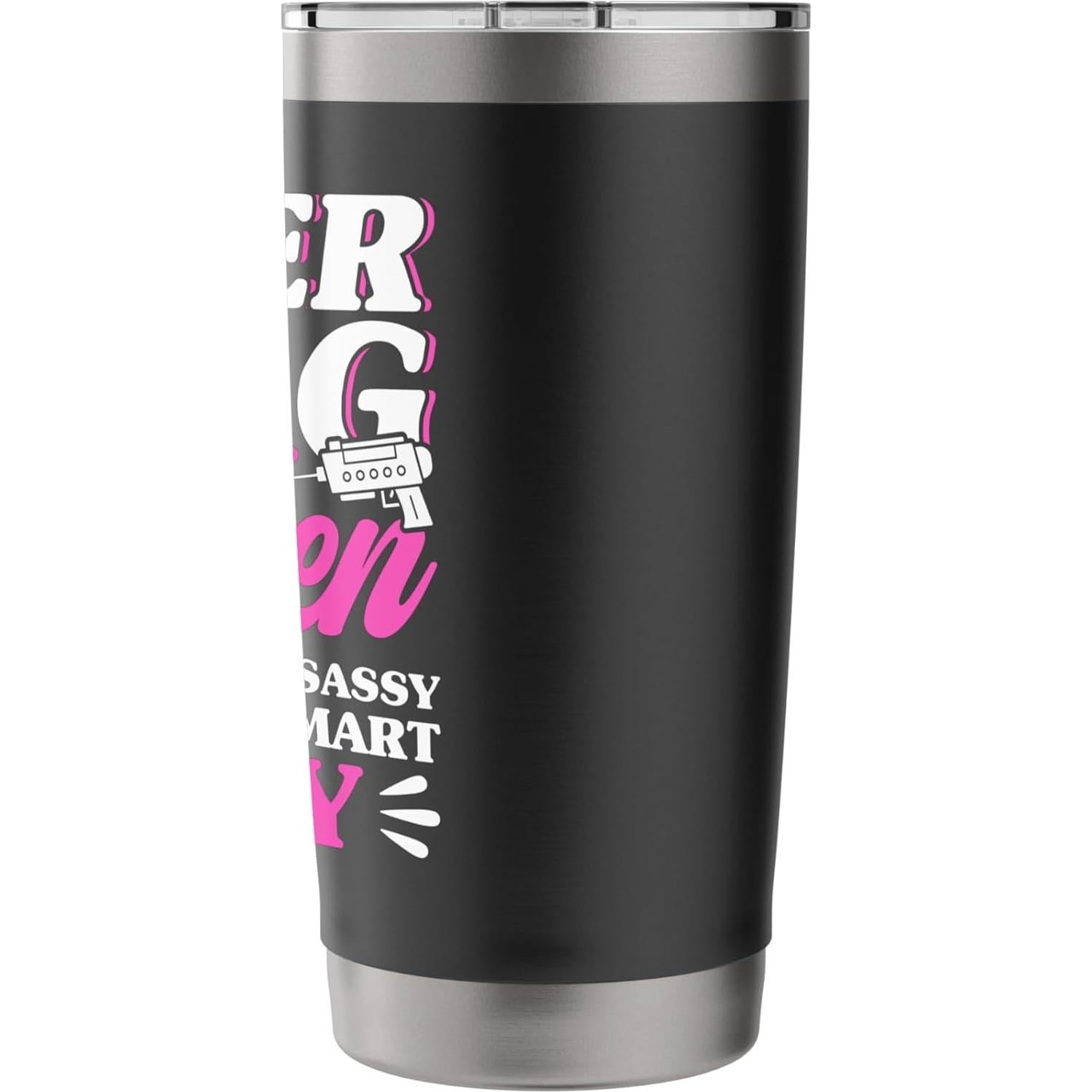 Vaso Aislado de Acero Inoxidable 20 oz - Laser Tag Reina Elegante