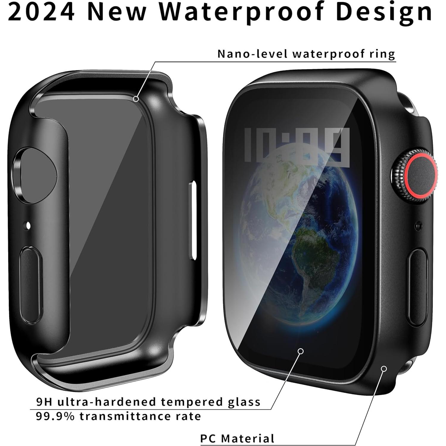 Funda impermeable Zumyzu para Apple Watch 40mm con protector
