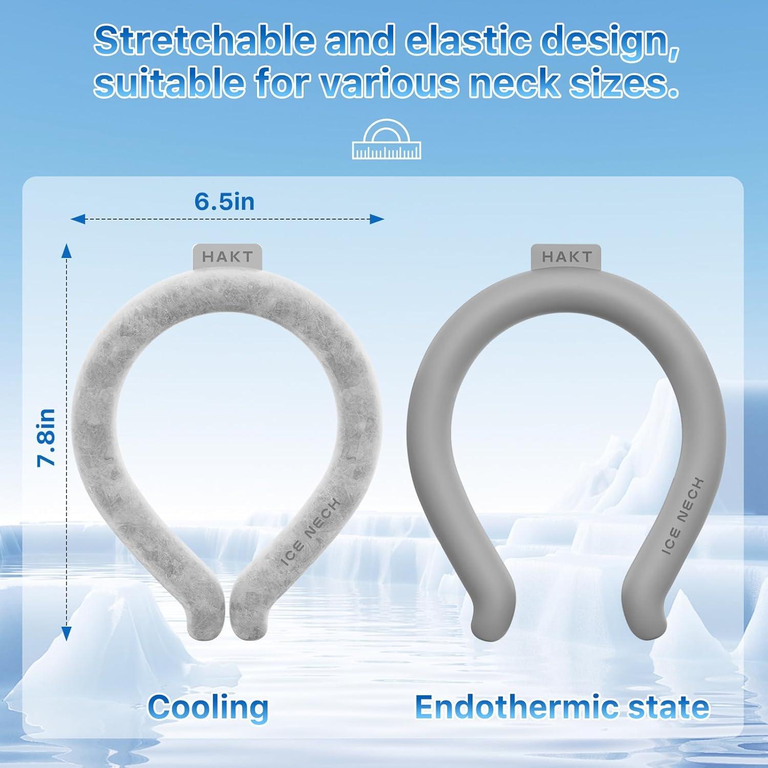 Tubo Enfriador de Cuello HAKT Gris Reutilizable 18°C