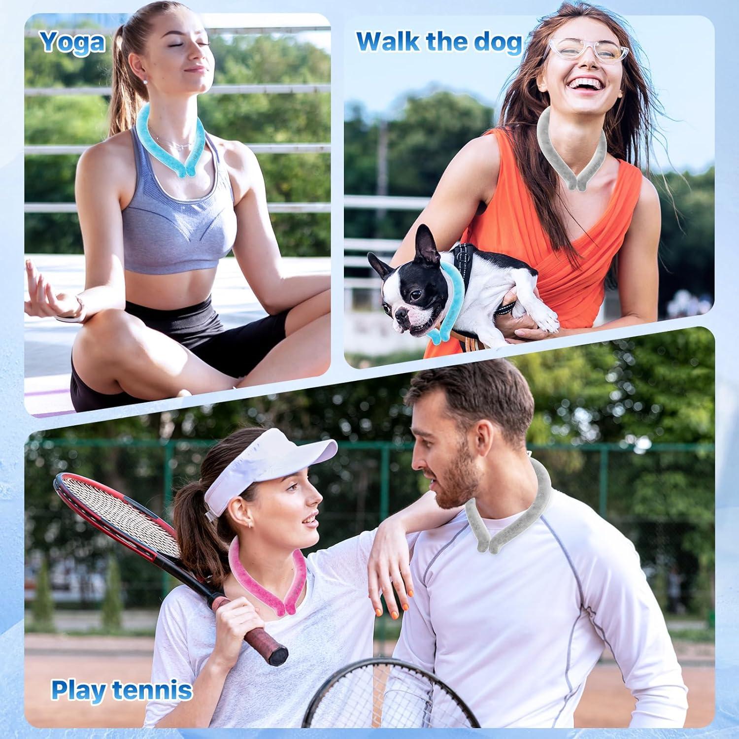 Tubo Enfriador de Cuello HAKT Gris Reutilizable 18°C