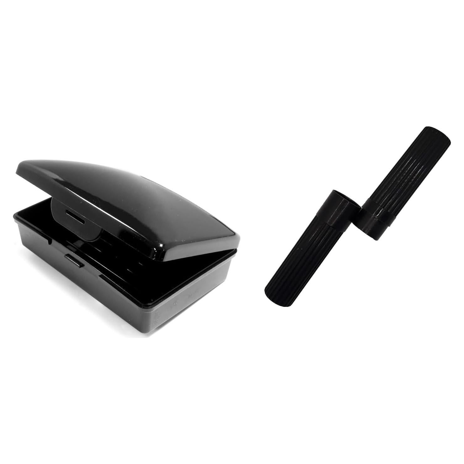 Juego de Cubiertas de Cepillo de Dientes y Jabón - Ecológico - Negro