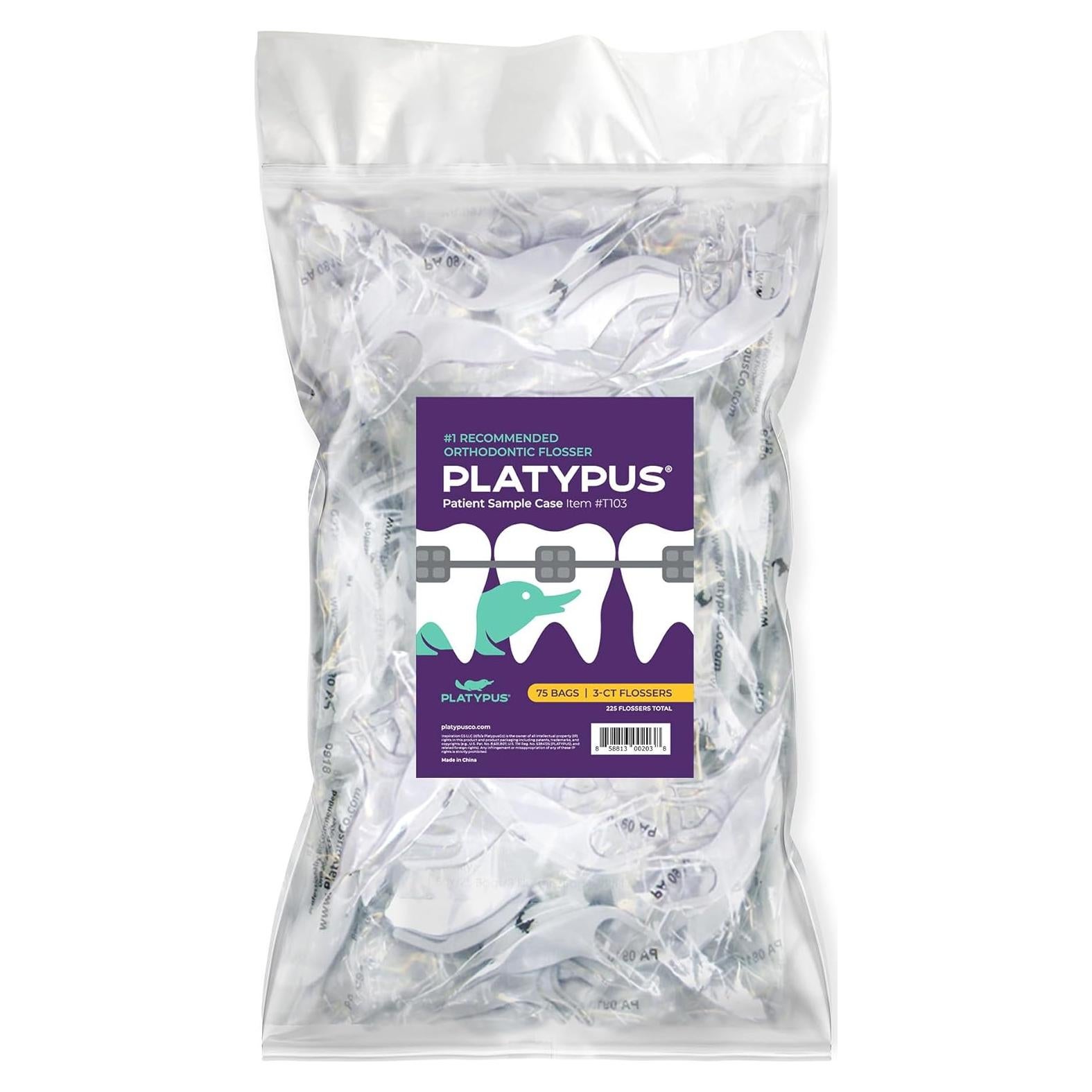 Flossers Ortodónticos Platypus para Brackets - Paquete de 225
