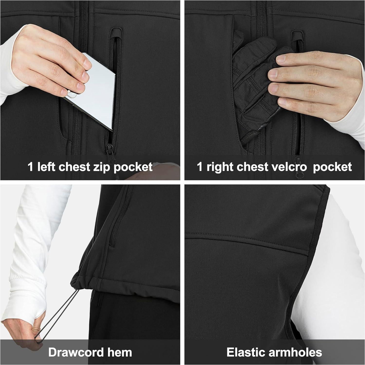 Chaleco de Correr Hombre Outdoor Ventures 7 Bolsillos Ligero