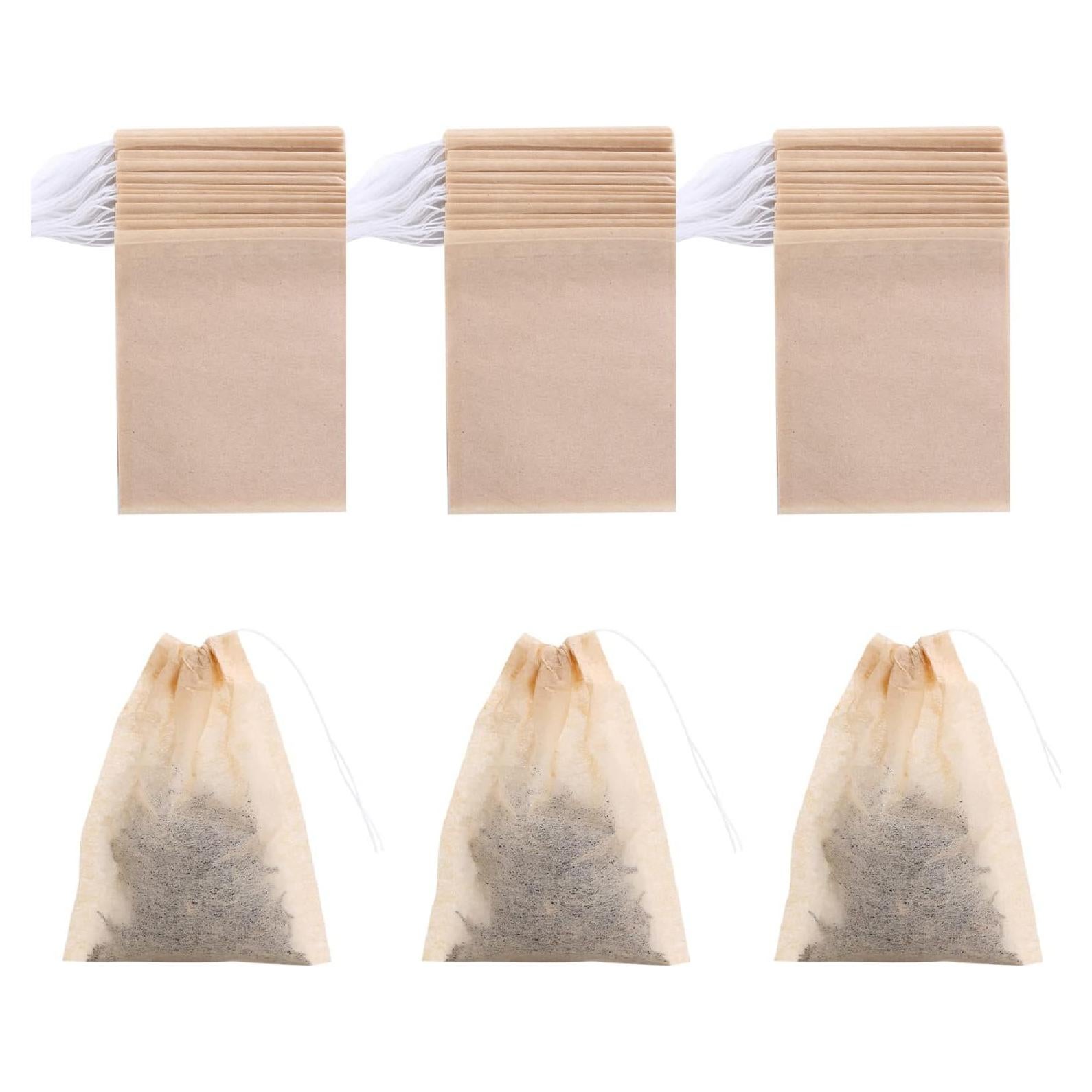 Bolsas de Filtro de Té Desechables BEFORYOU 400 Pcs 5x7 cm