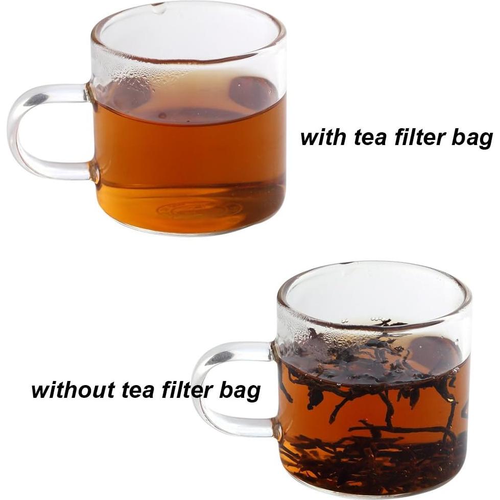 Bolsas de Filtro de Té Desechables BEFORYOU 400 Pcs 5x7 cm