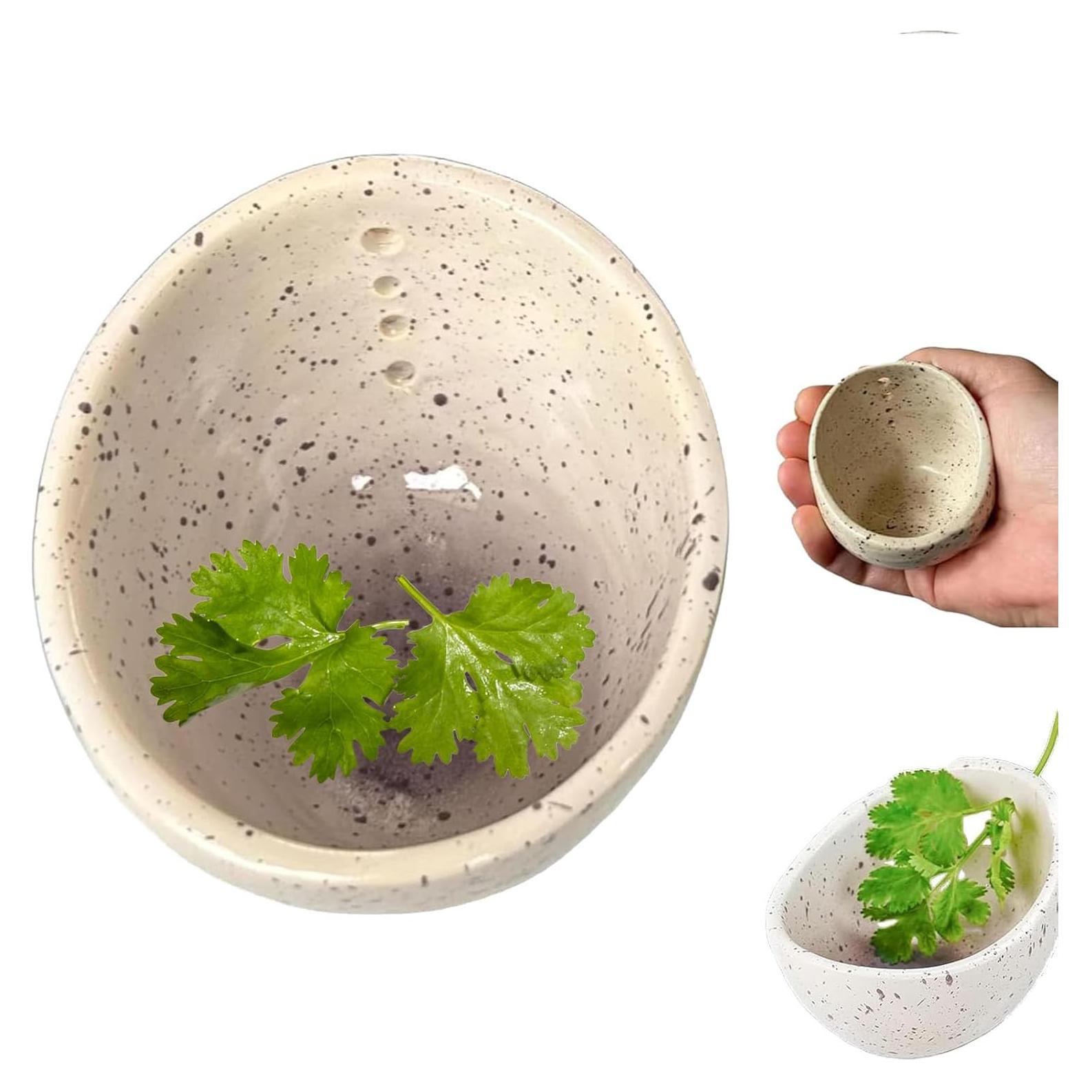 Tazón Deshojador de Hierbas Cerámica Genérico 0.1cm