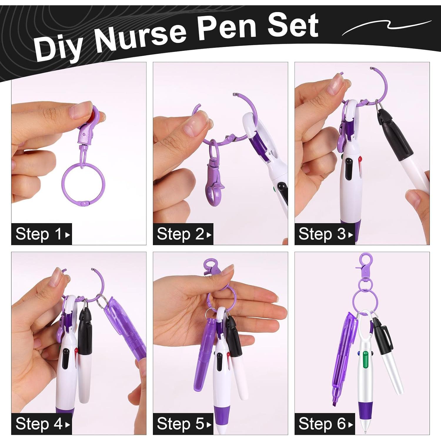 Juego de 8 bolígrafos y resaltadores KINYFY para enfermeras
