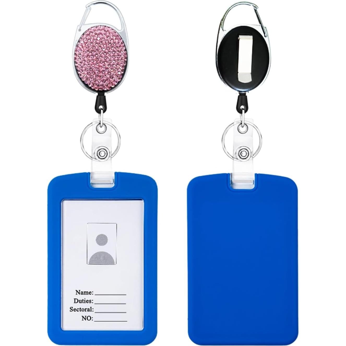 4 Soportes de Insignia Retráctiles SQEYYGI con Brillantes