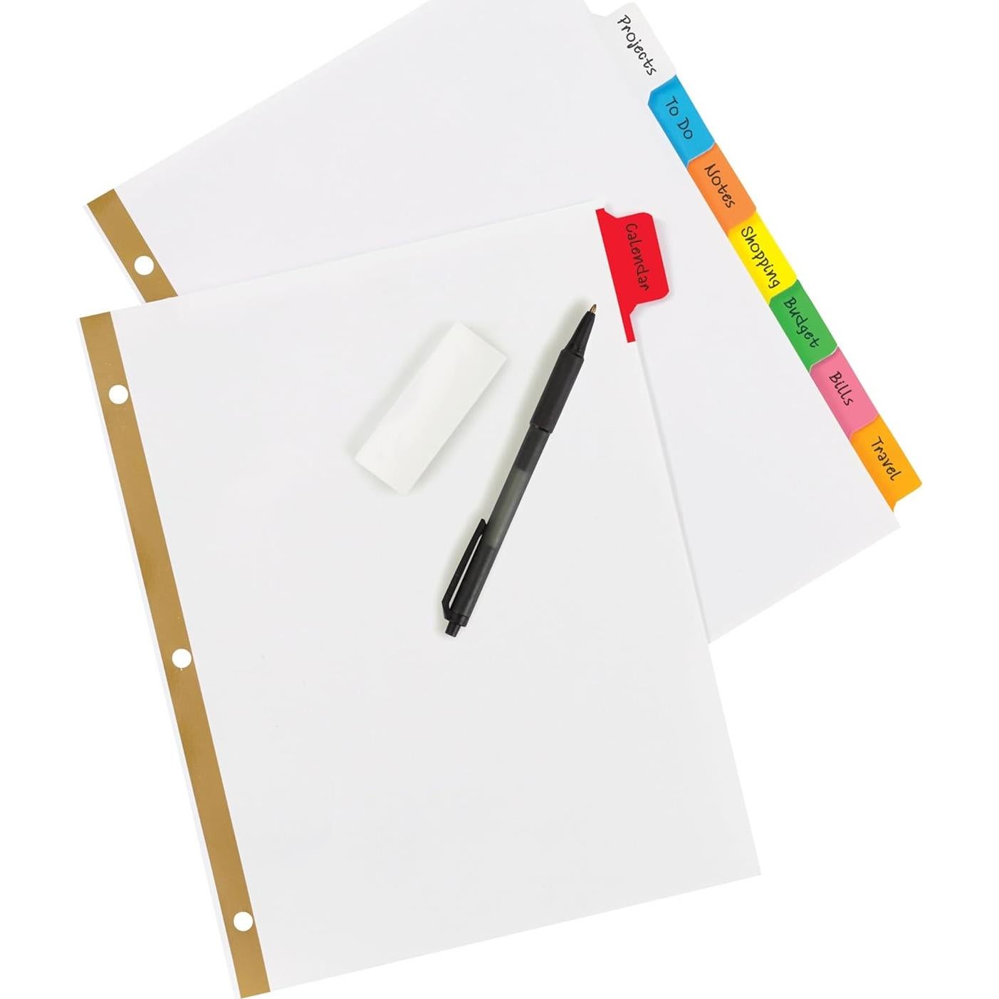 Divisores Avery Big Tab Escribe y Borra 8 Pestañas Multicolor