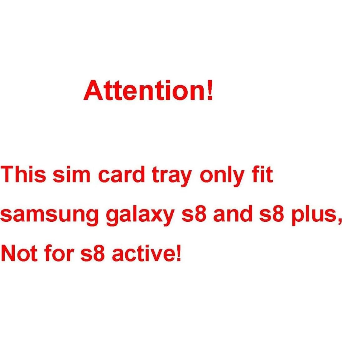 Soporte de bandeja SIM Perzework para Samsung Galaxy S8/S8 Plus