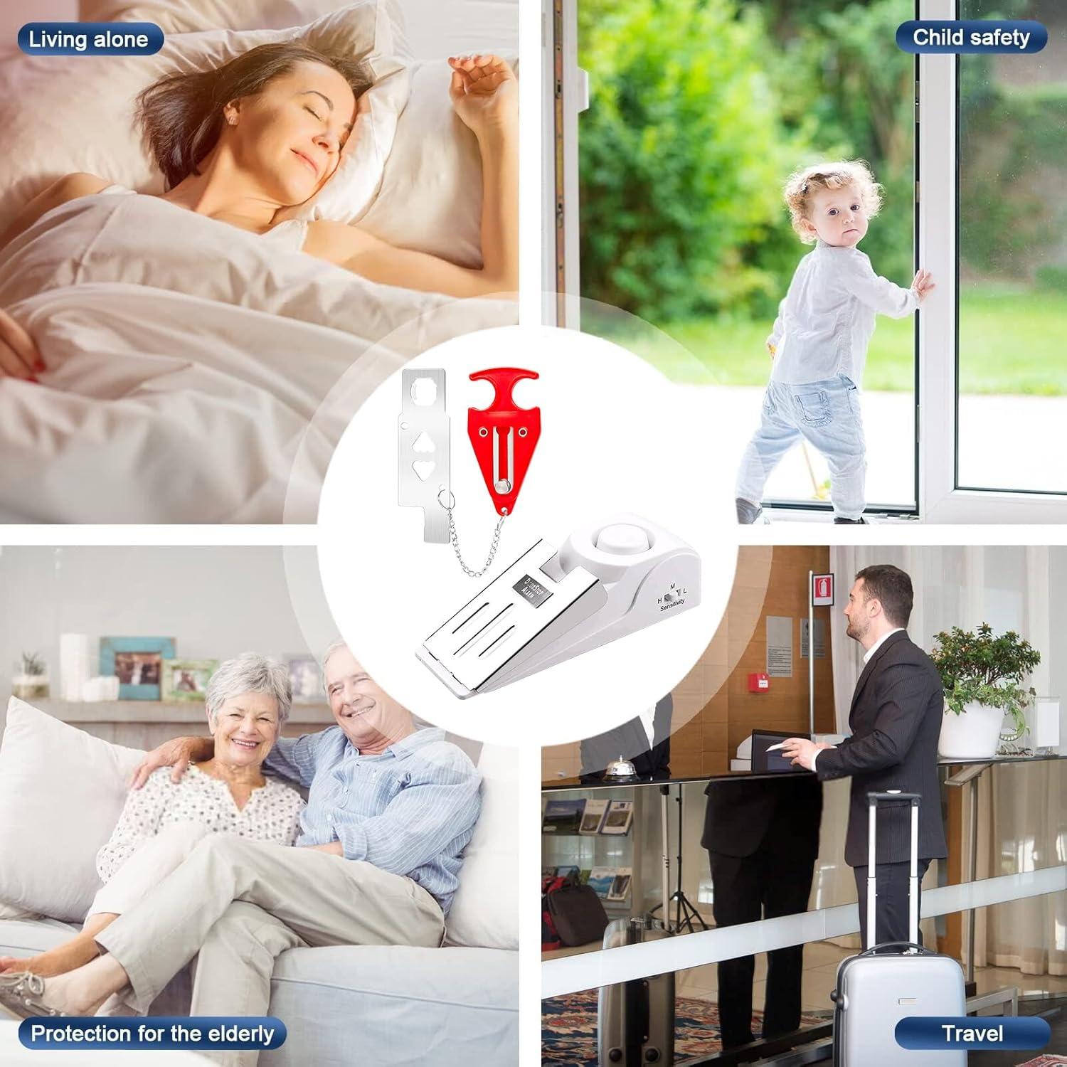 Alarma de Puerta KERUI con Cerradura Portátil 120 dB