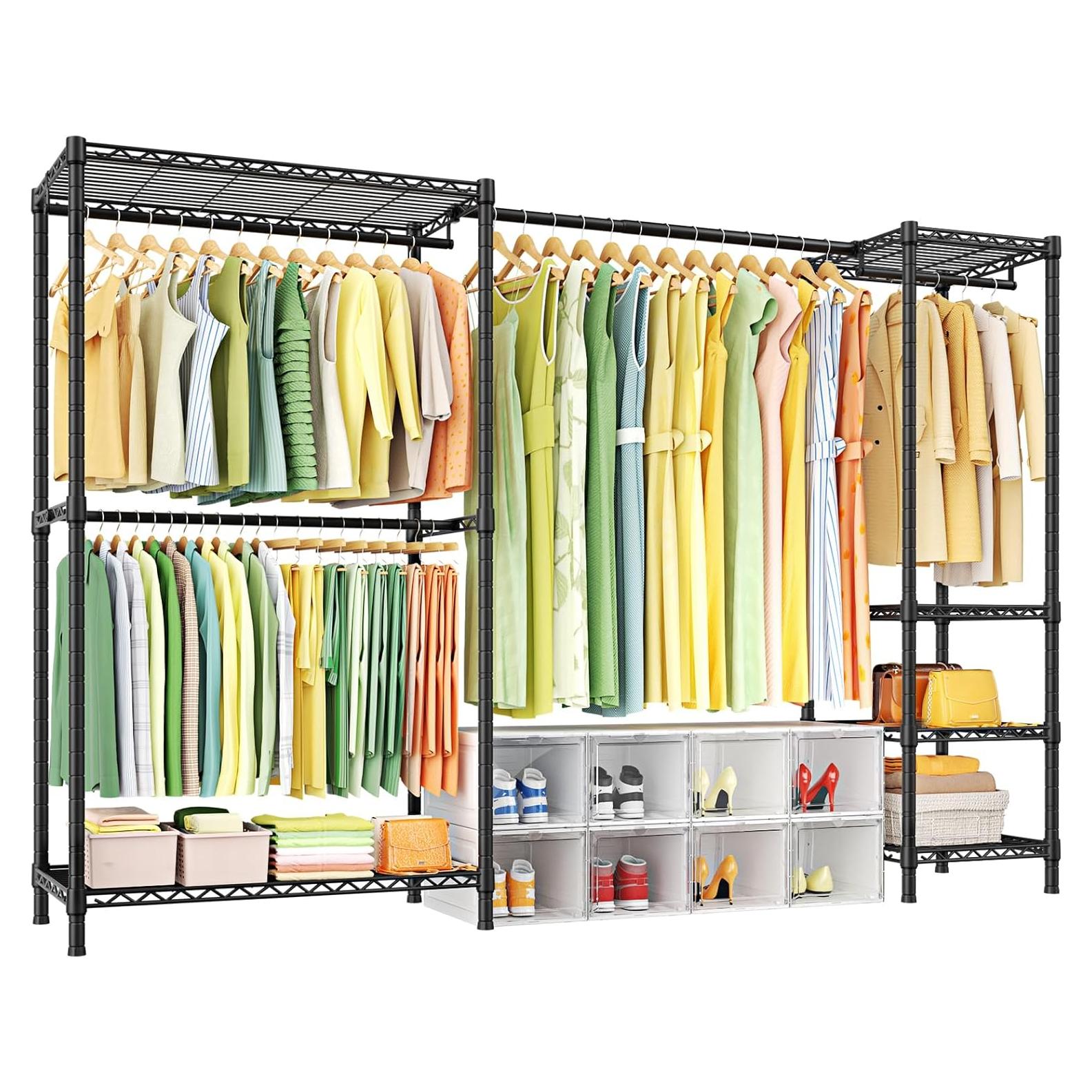 Perchero de Ropa Ulif E10 Ajustable 185-246 cm Negro