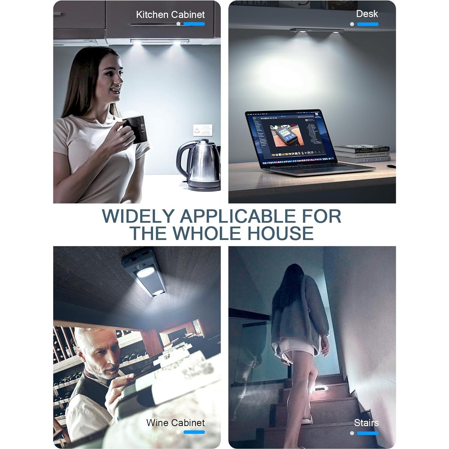 Luces Bajo Gabinete YIGER LED Inalámbricas con Sensor 25.4cm