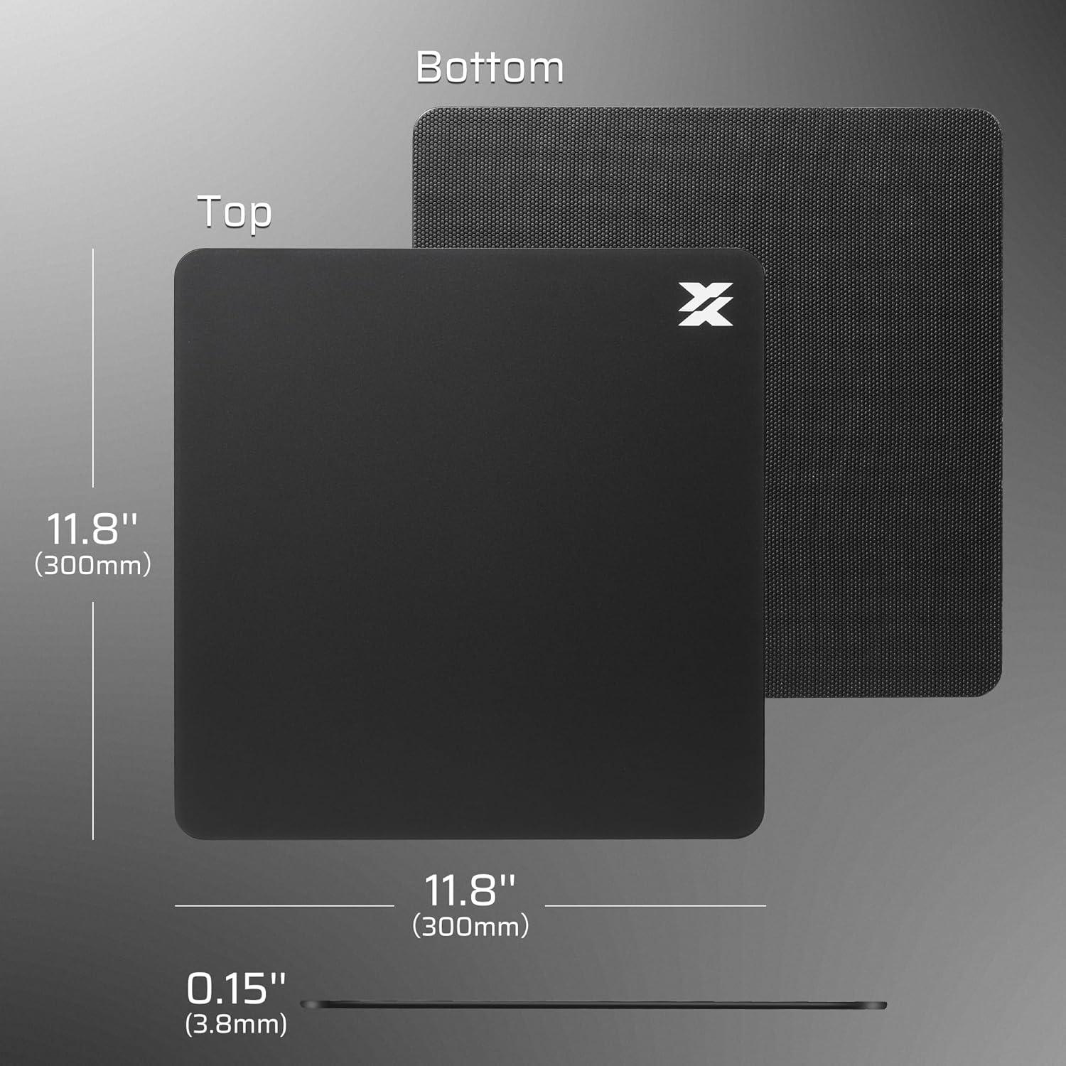 Alfombrilla de Ratón de Vidrio LTC 30x30cm Antideslizante