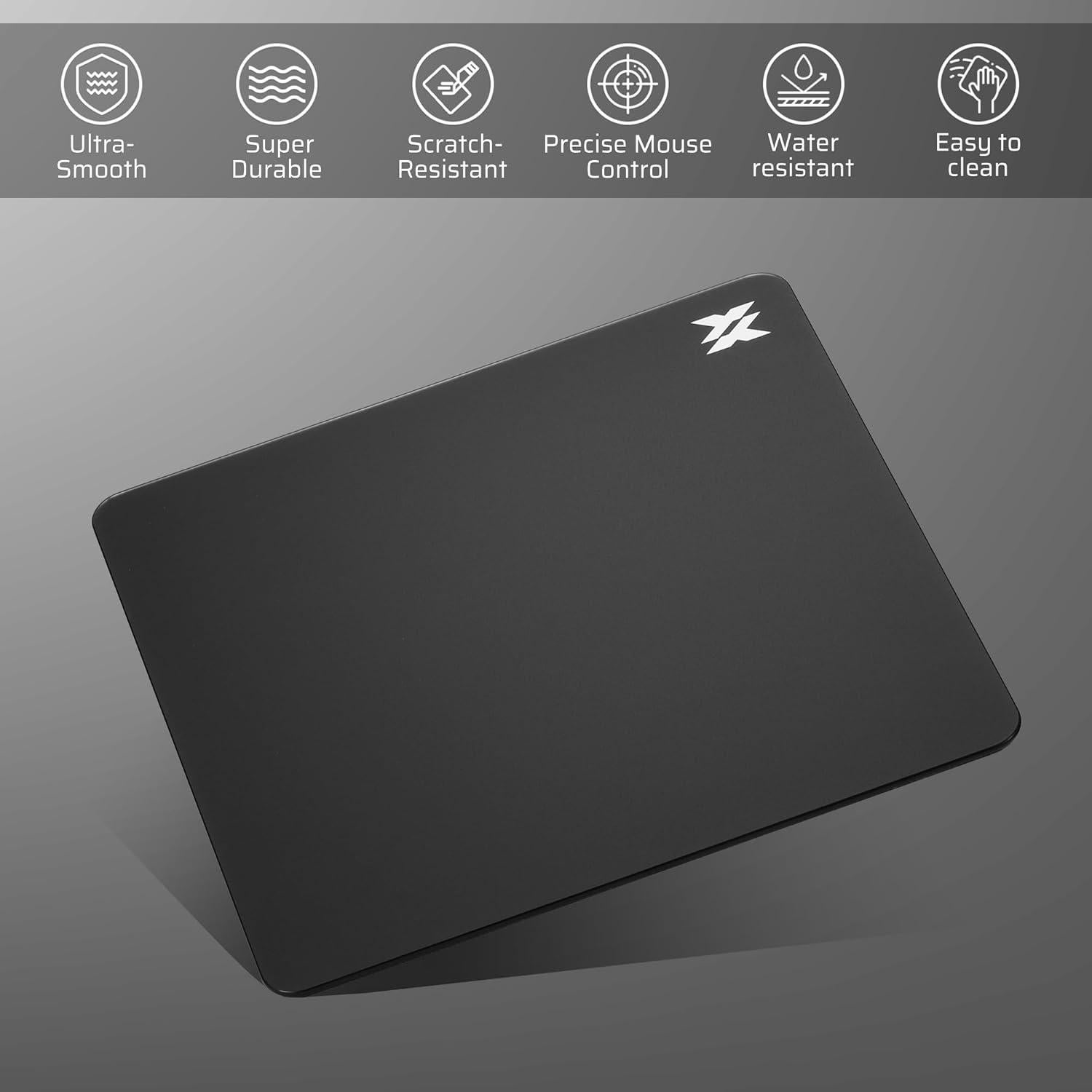 Alfombrilla de Ratón de Vidrio LTC 30x30cm Antideslizante