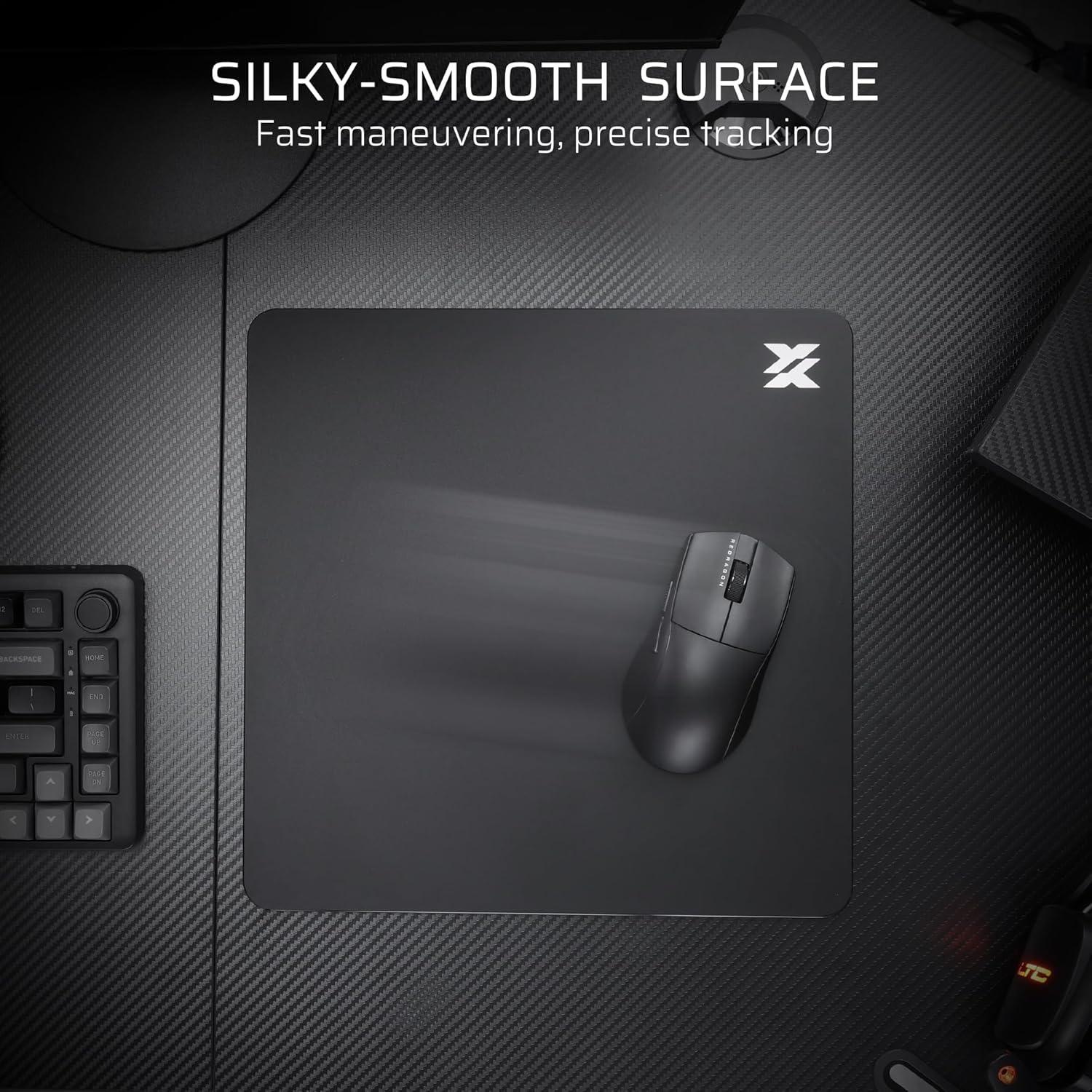 Alfombrilla de Ratón de Vidrio LTC 30x30cm Antideslizante